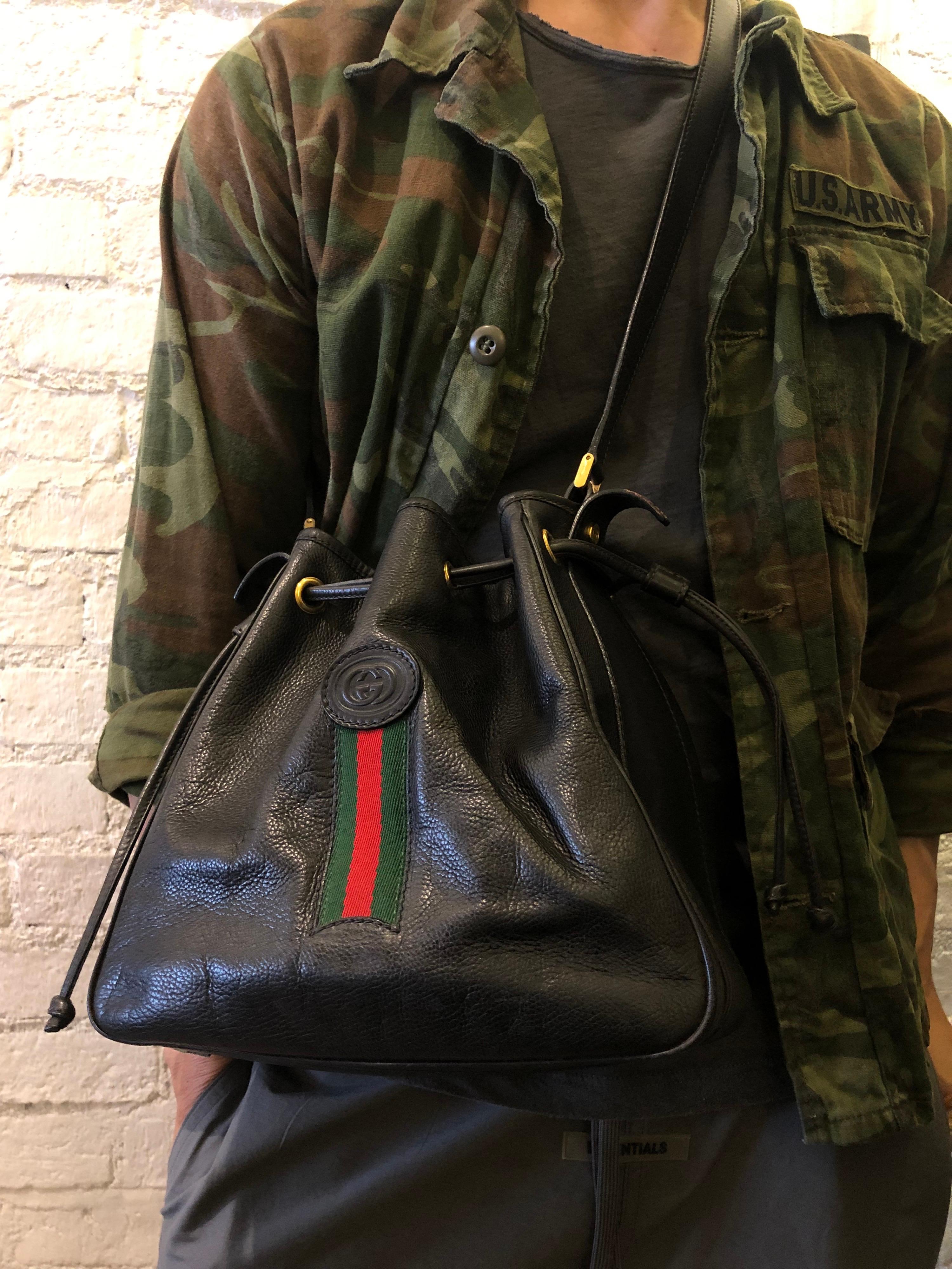 gucci vintage bucket bag