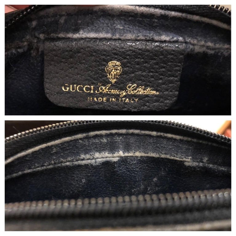 Vintage 1980s Gucci Monogram Crossbody Handbag at 1stDibs