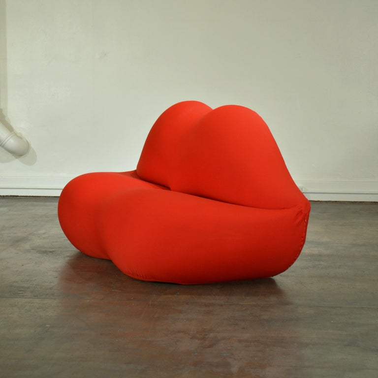 1980's Gufram Bocca Lips Sofa by Studio 65 For Sale at 1stDibs