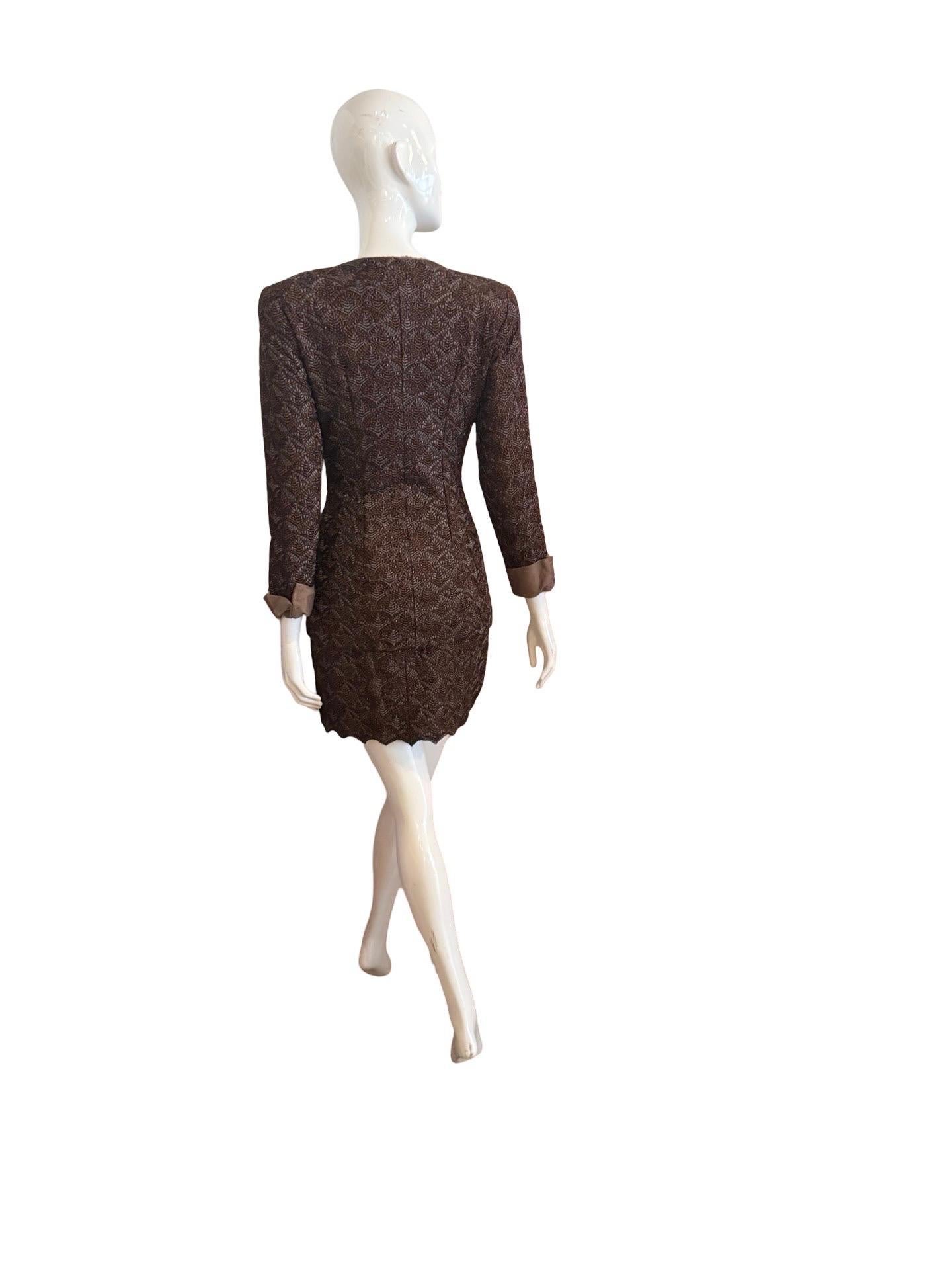 1980er Guy Laroche Rockanzug Damen im Angebot