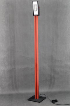 1980s Halogen Red Floor Lamp, Italy