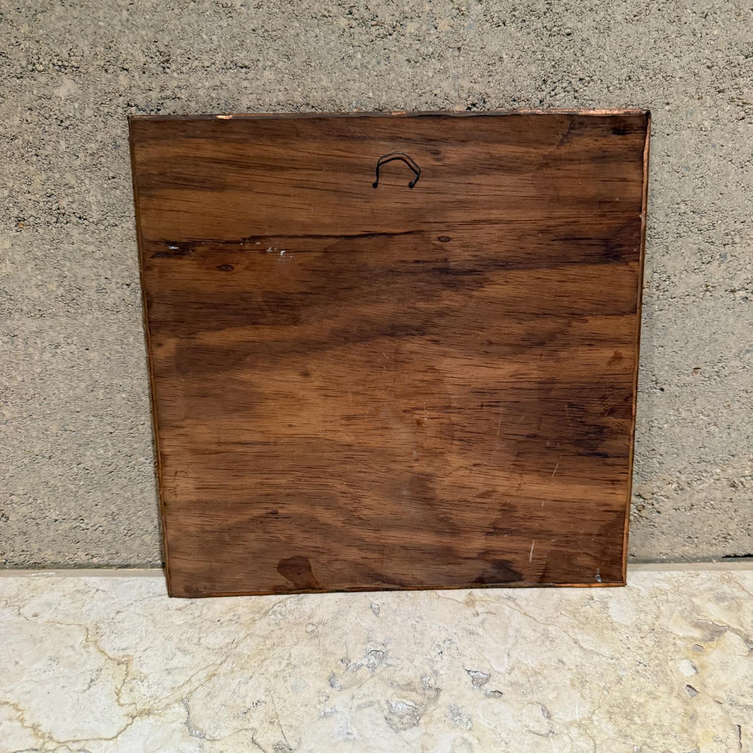 1980er Jahre Abstrakte Wandkunst aus gehämmertem Kupfer im Angebot 3