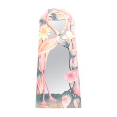 1980s Hand Carved Palm Beach Regency Style Mirror