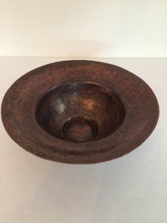 1980s Hand-Hammered Copper Bowl