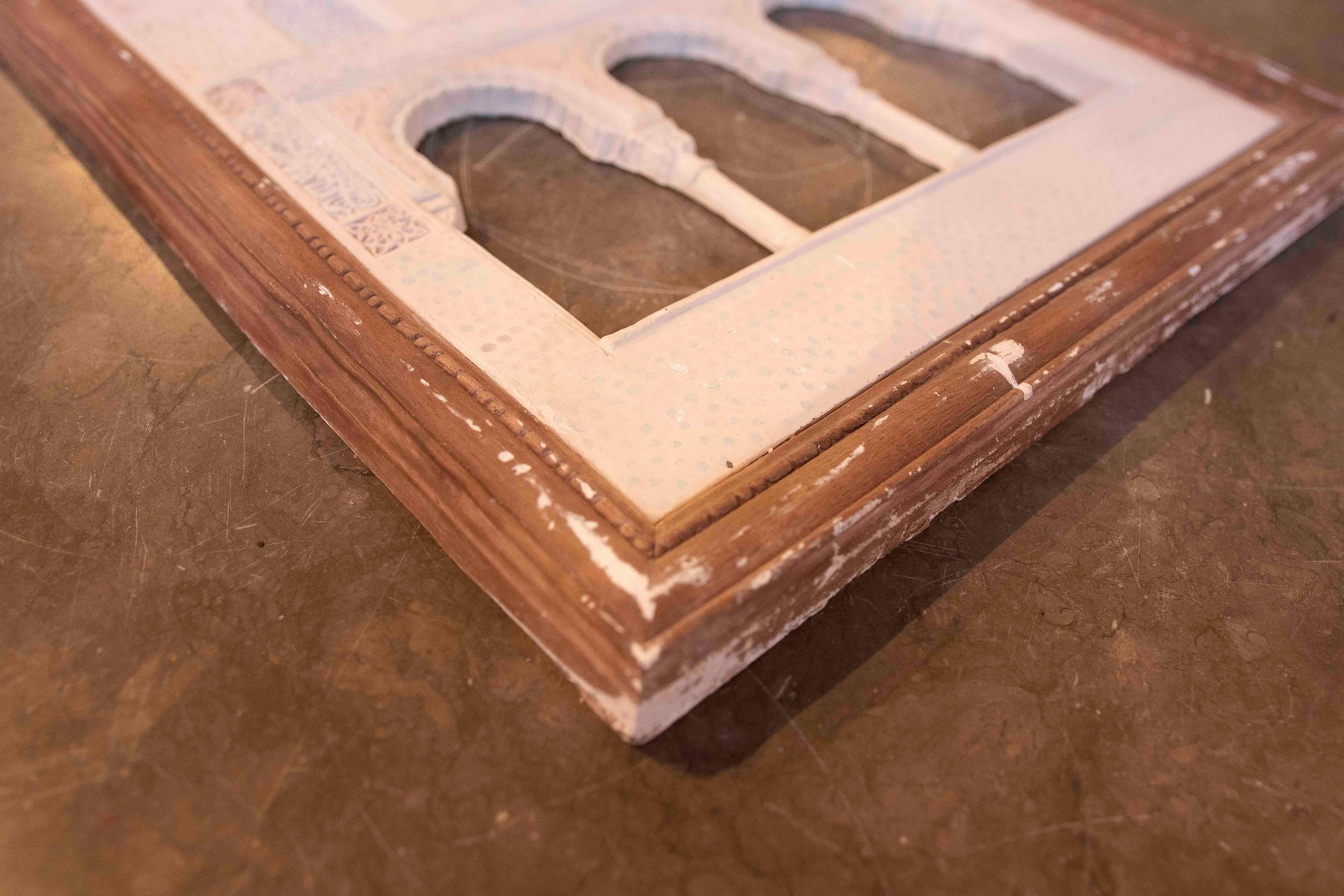 Plâtre Maquette d'architecture de l'Alhambra réalisée à la main dans les années 1980 en vente