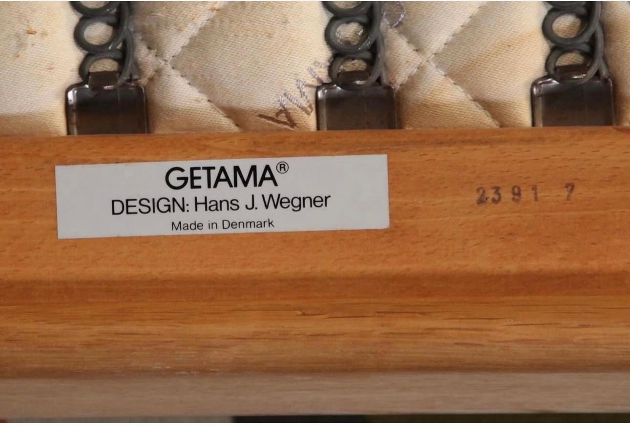 1980s Hans J. Wegner GE 290 Armchair in Oak for Getama, Denmark 1