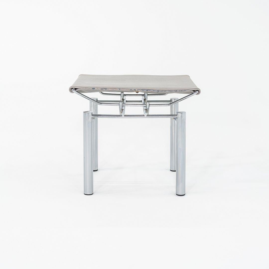 Acier 1980s Hans Ullrich Bitsch 8600 Stool / Ottoman for Kusch & Co. en vente