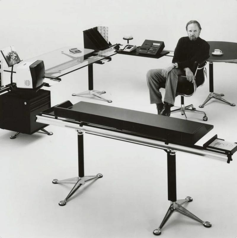 Años 80 Herman Miller Burdick Group Post Modern Industrial Design Escritorio modular EE.UU. en venta 13