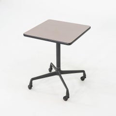 1980s Herman Miller Eames Rolling Side Table on Universal Base 20in