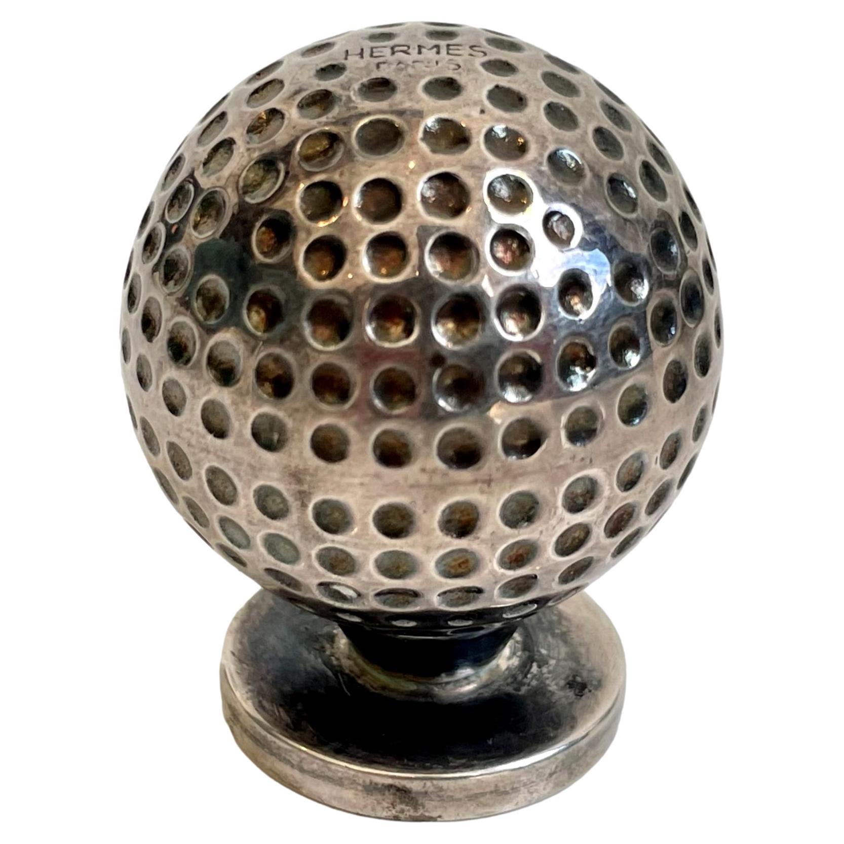 1980s Hermes Golf Ball Paperweight
