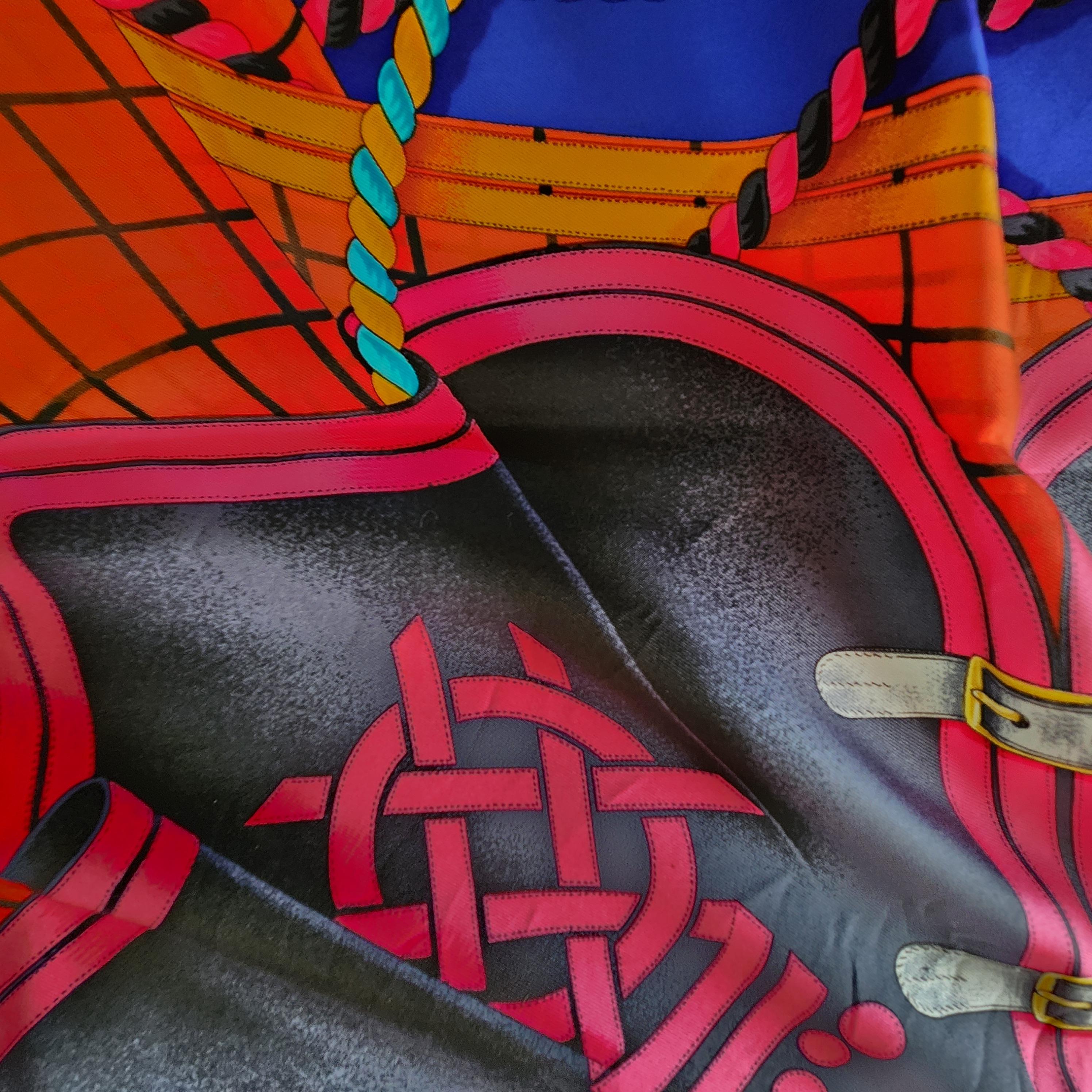 1980s Hermès Silk Scarf Grande Tenue Henri D'Origny Boxed For Sale 5