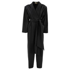 1980s Hermès Retro Wool and Cashmere Dark Jumpsuit