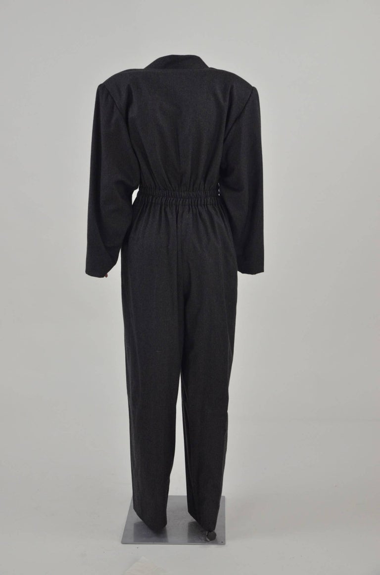 1980s Hermès Wool and Cashmere Jumpsuit For Sale at 1stDibs | hermes