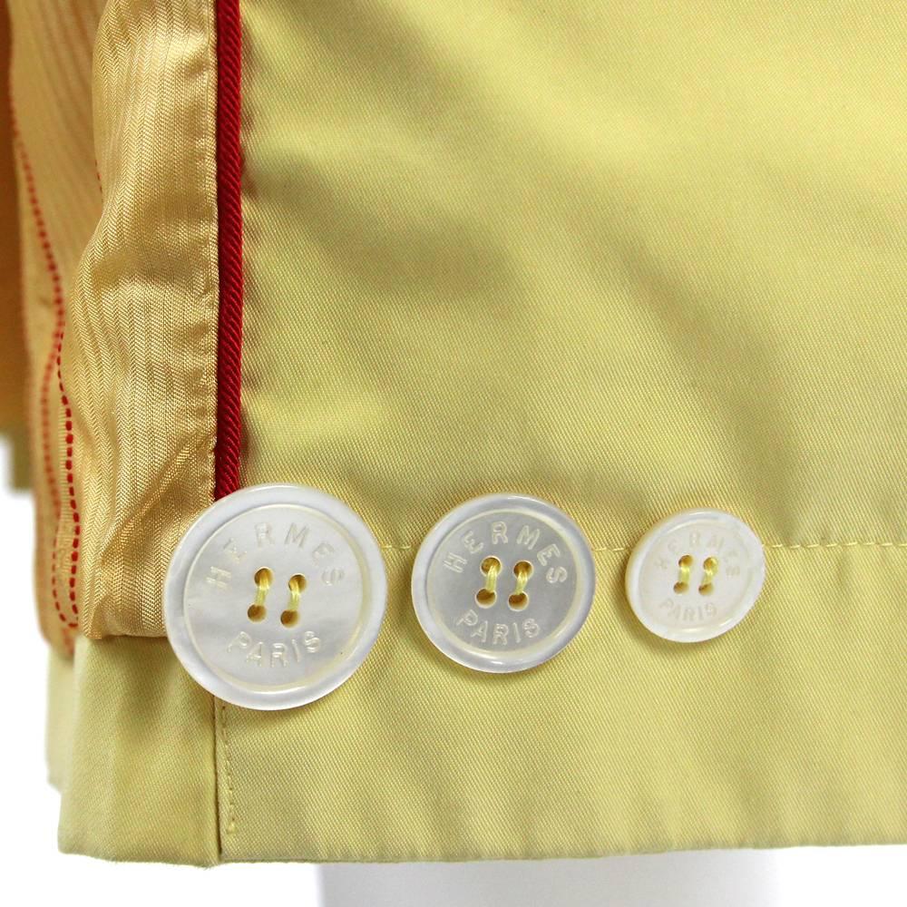 1980s Hermès yellow Raincoat 2