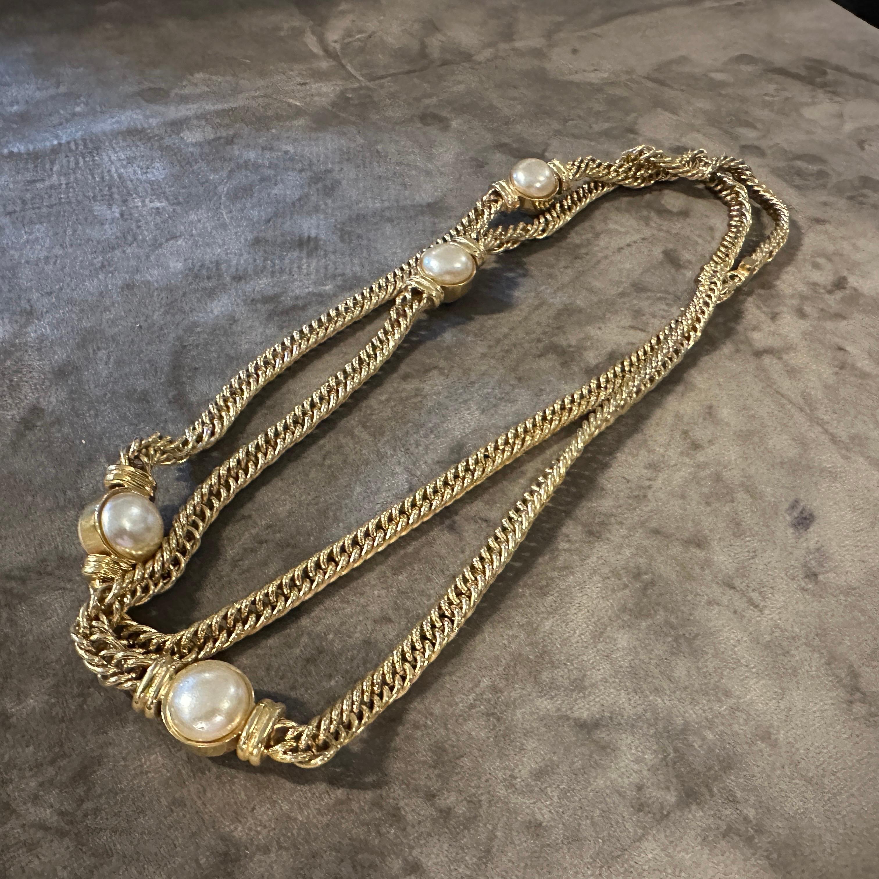Joyería de fantasía de alta calidad de los años 80 Cadena italiana de Bijoux Cascio en venta 6