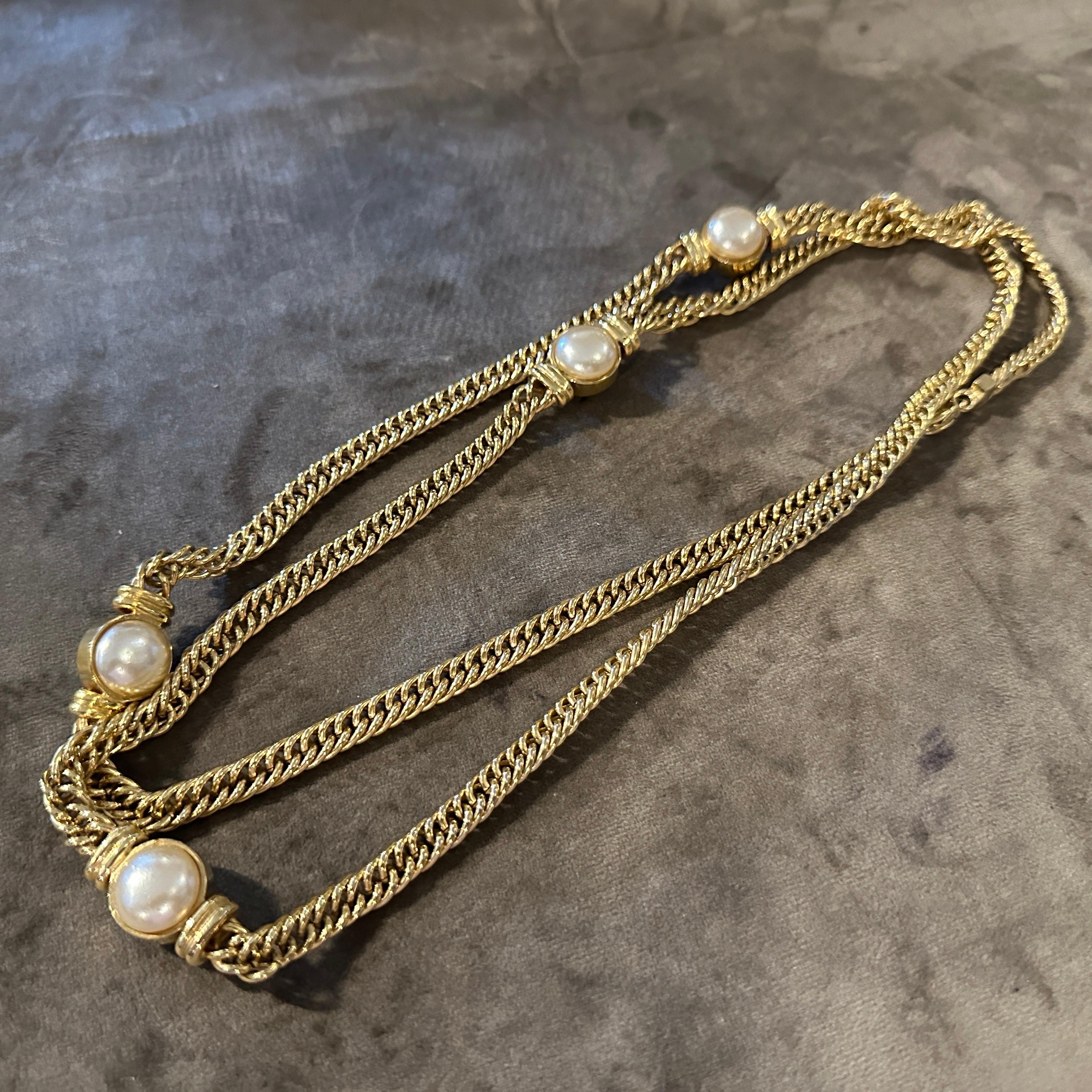 Joyería de fantasía de alta calidad de los años 80 Cadena italiana de Bijoux Cascio en venta 7