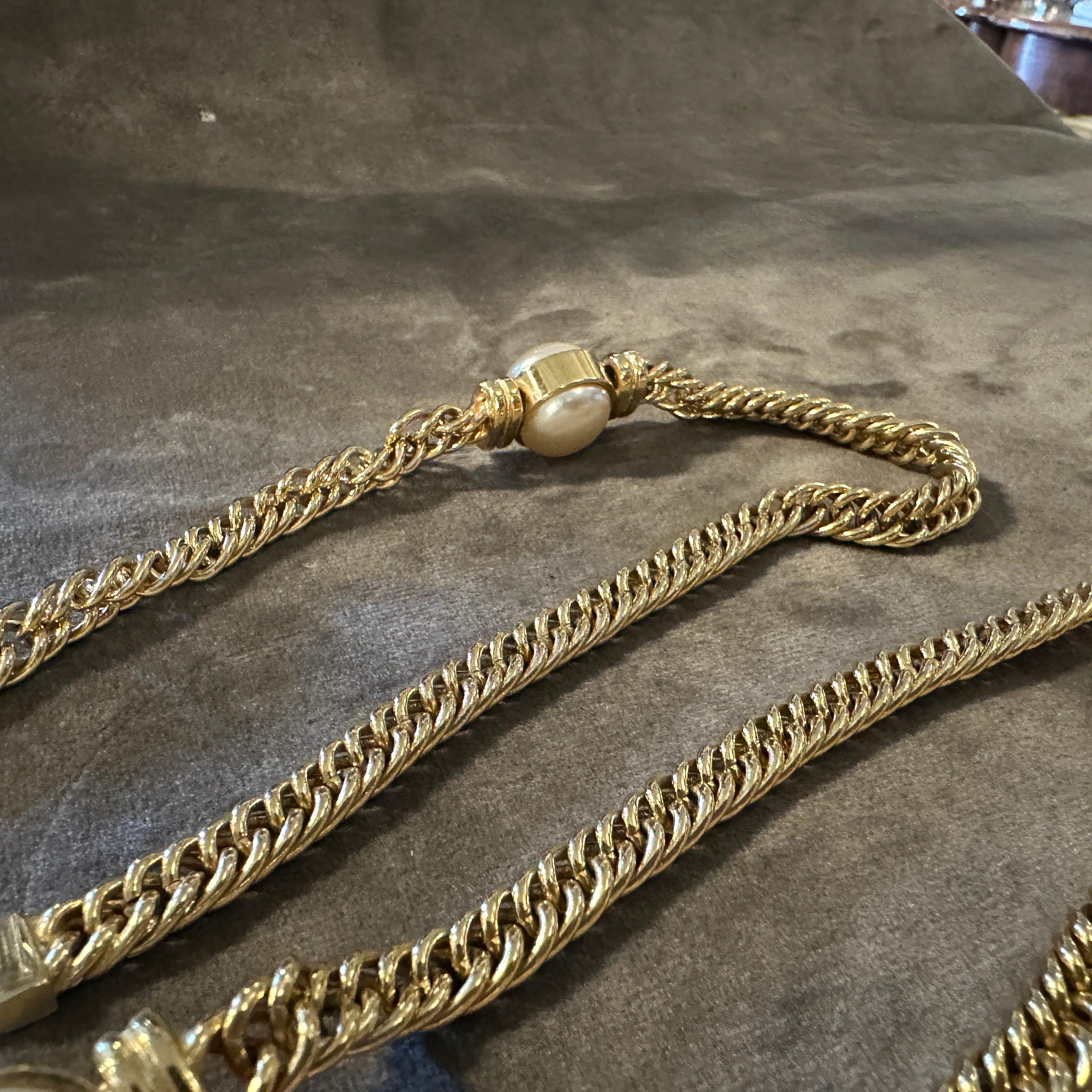 Joyería de fantasía de alta calidad de los años 80 Cadena italiana de Bijoux Cascio en venta 8