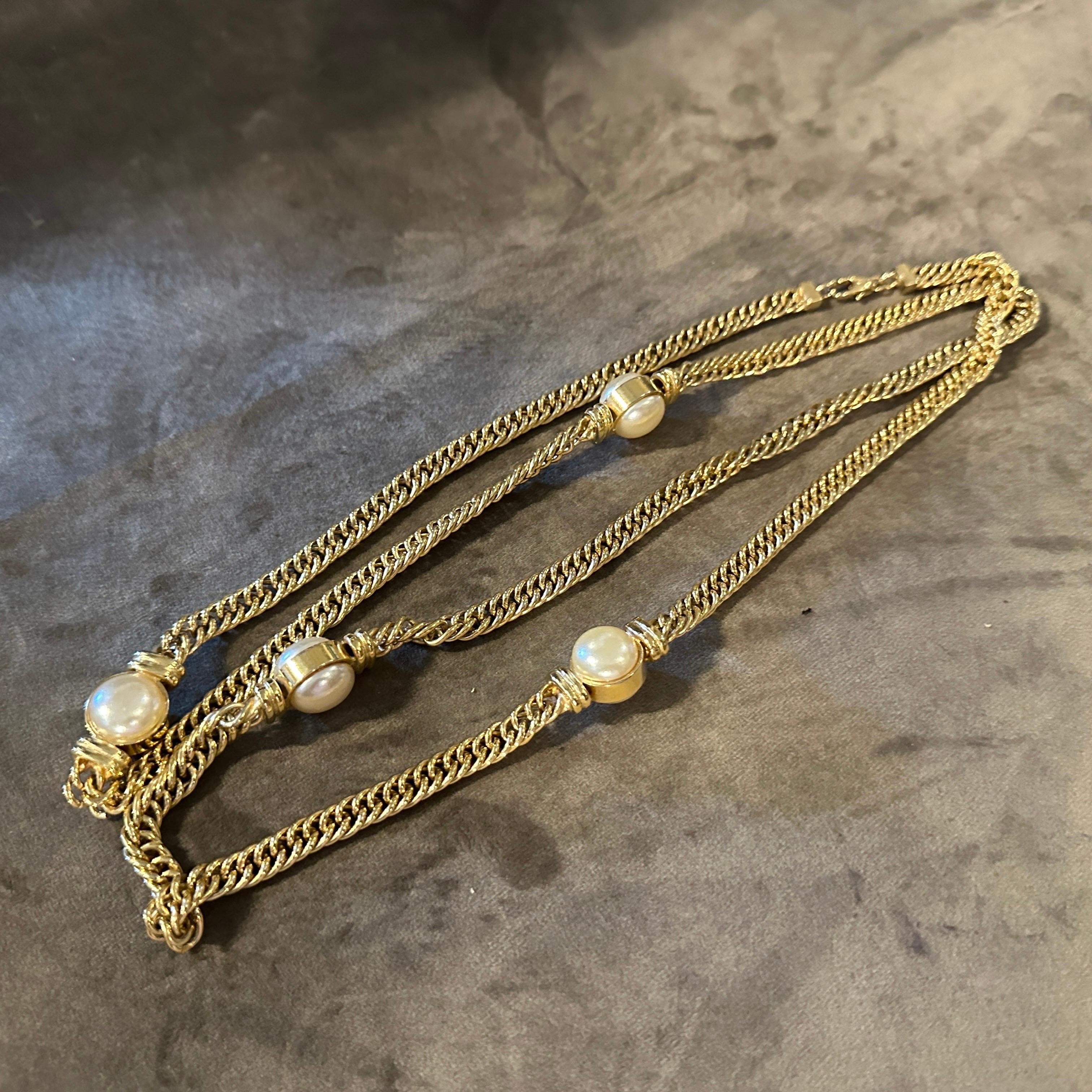 Joyería de fantasía de alta calidad de los años 80 Cadena italiana de Bijoux Cascio en Excelente estado para la venta en Aci Castello, IT