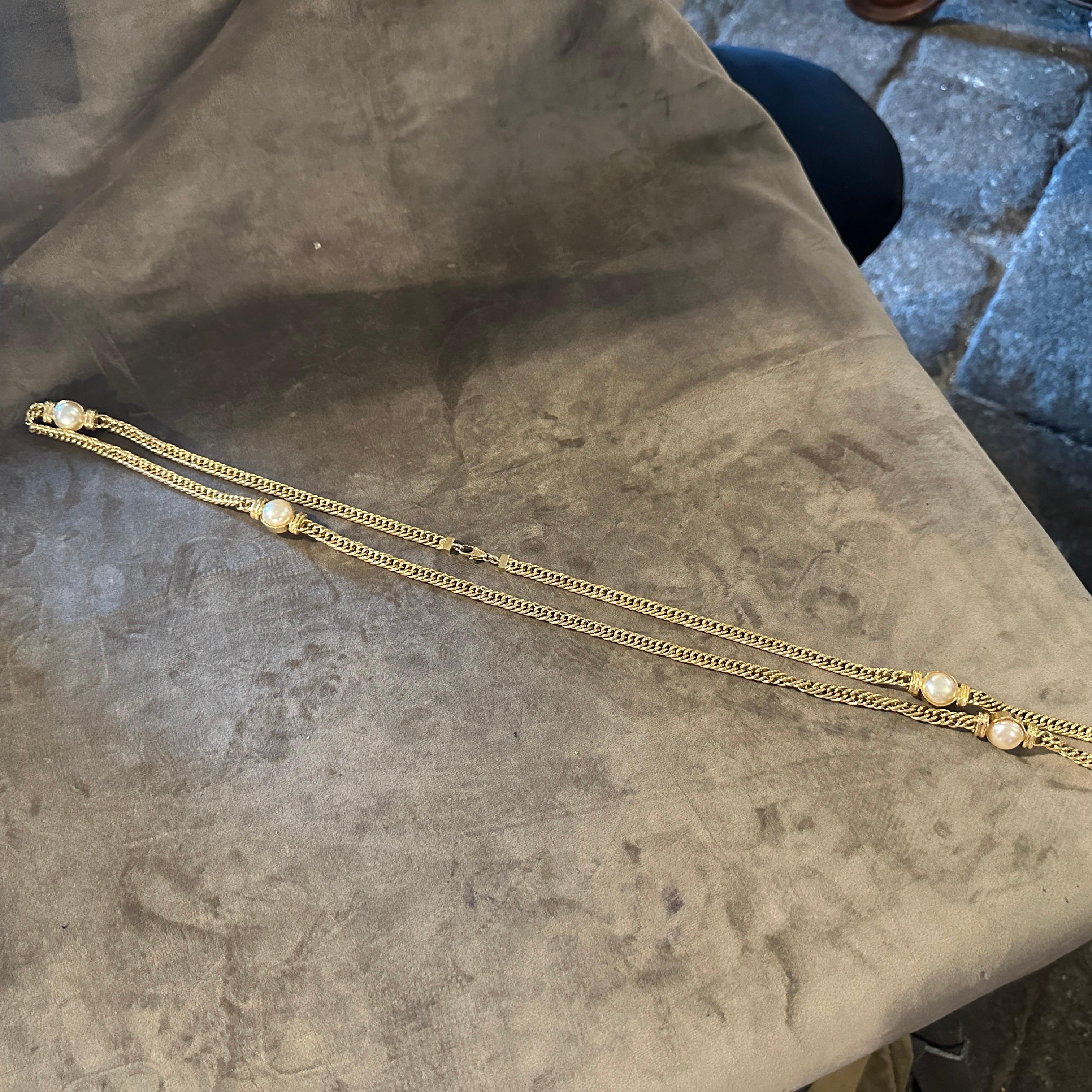 Joyería de fantasía de alta calidad de los años 80 Cadena italiana de Bijoux Cascio en venta 1