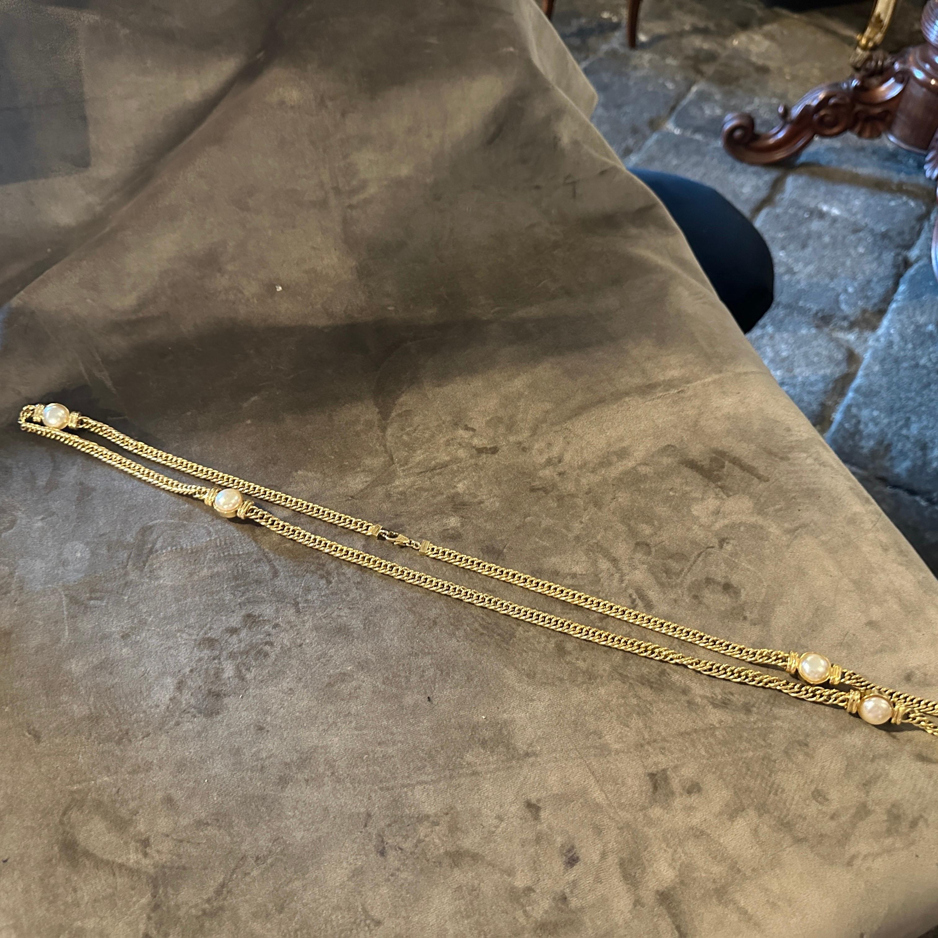 Joyería de fantasía de alta calidad de los años 80 Cadena italiana de Bijoux Cascio en venta 2