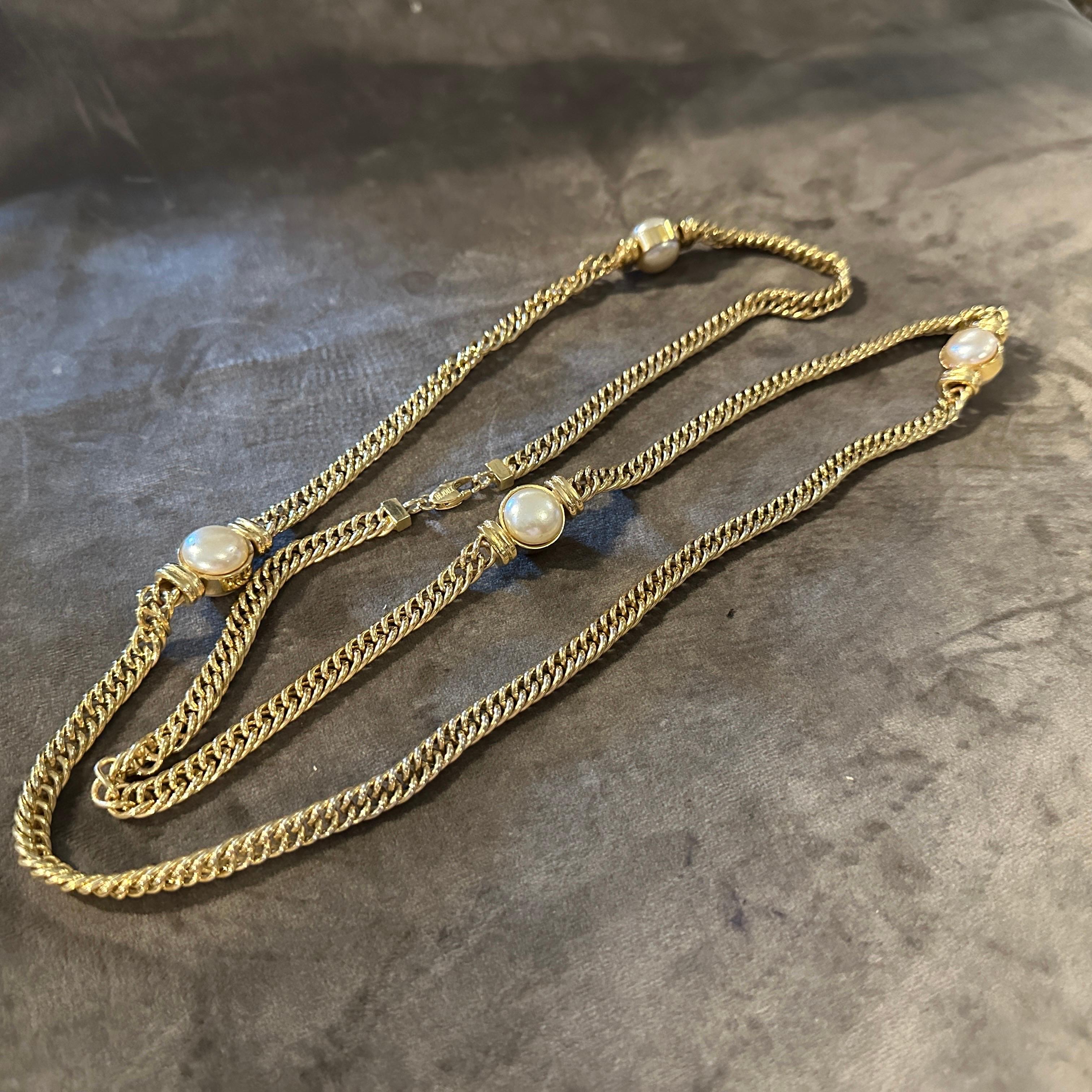 Joyería de fantasía de alta calidad de los años 80 Cadena italiana de Bijoux Cascio en venta 4