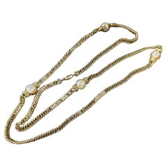 Joyería de fantasía de alta calidad de los años 80 Cadena italiana de Bijoux Cascio
