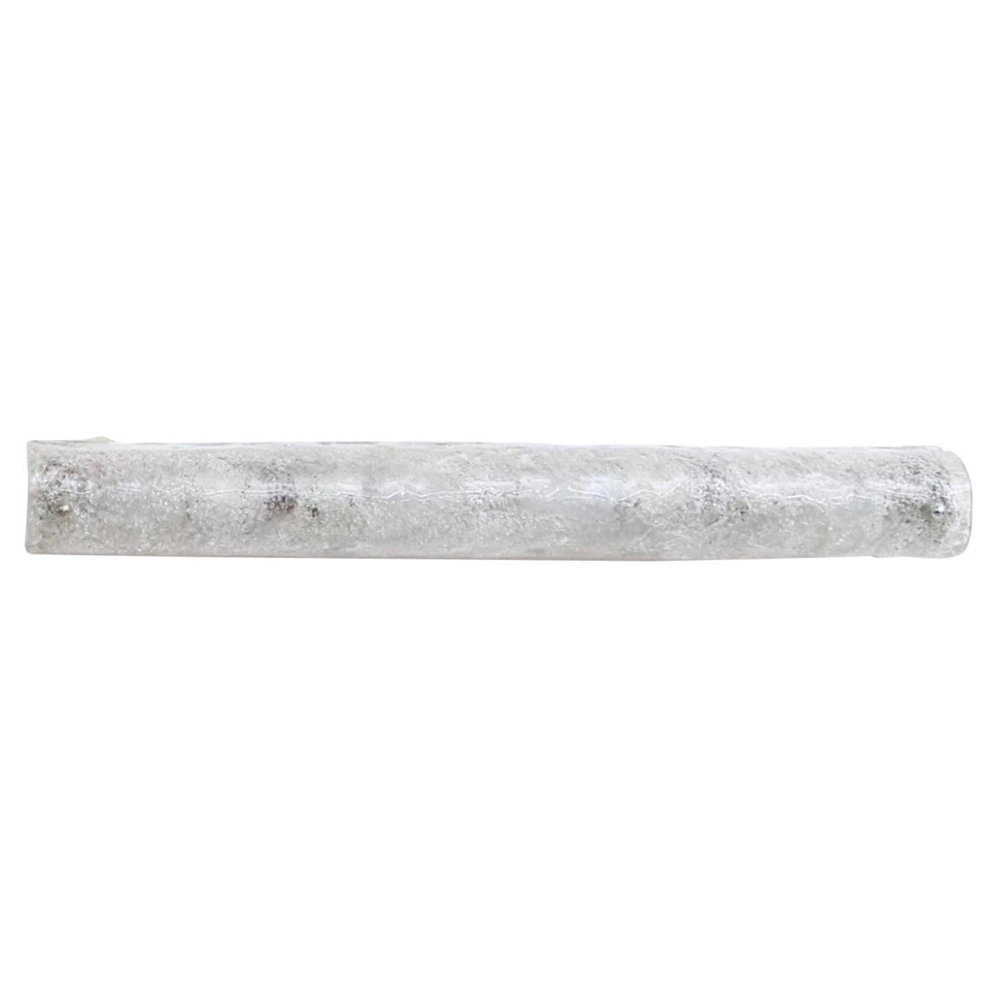 Applique longue linéaire en verre affaissé Hillebrand Leuchten des années 1980 en vente