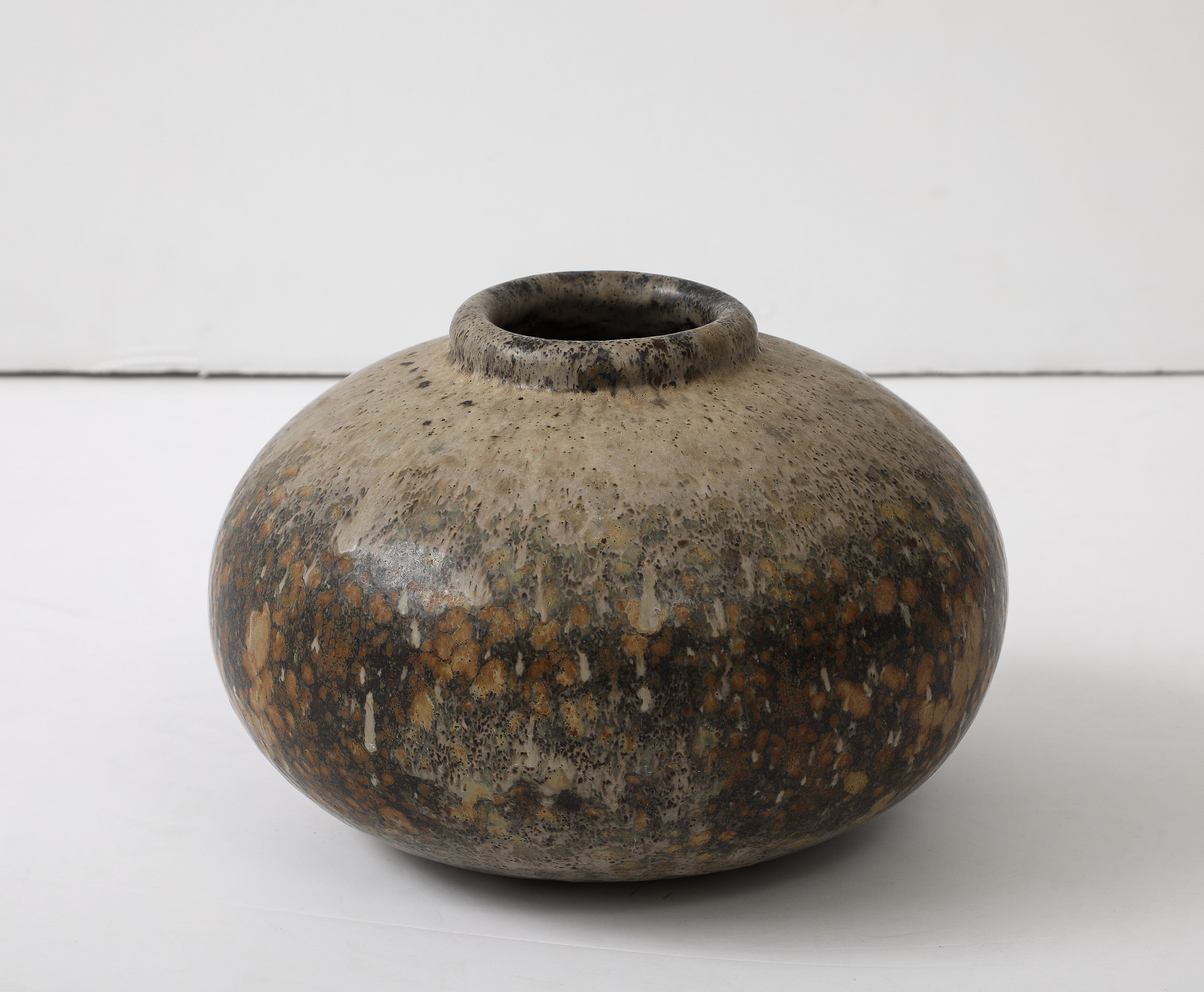 1980's Hiroshi Nakayama Modernist Pottery Vase For Sale 4