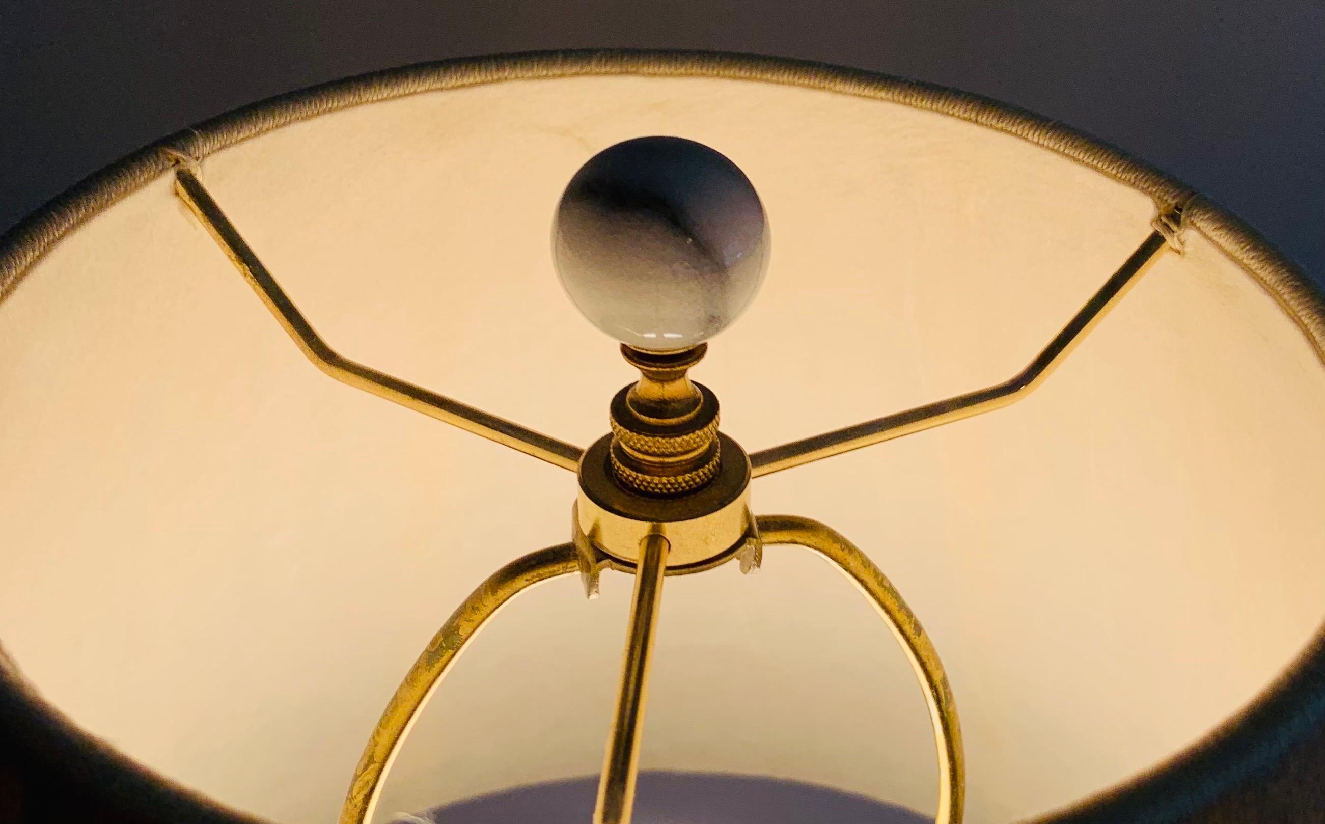 Danois Lampe de table en verre d'art 