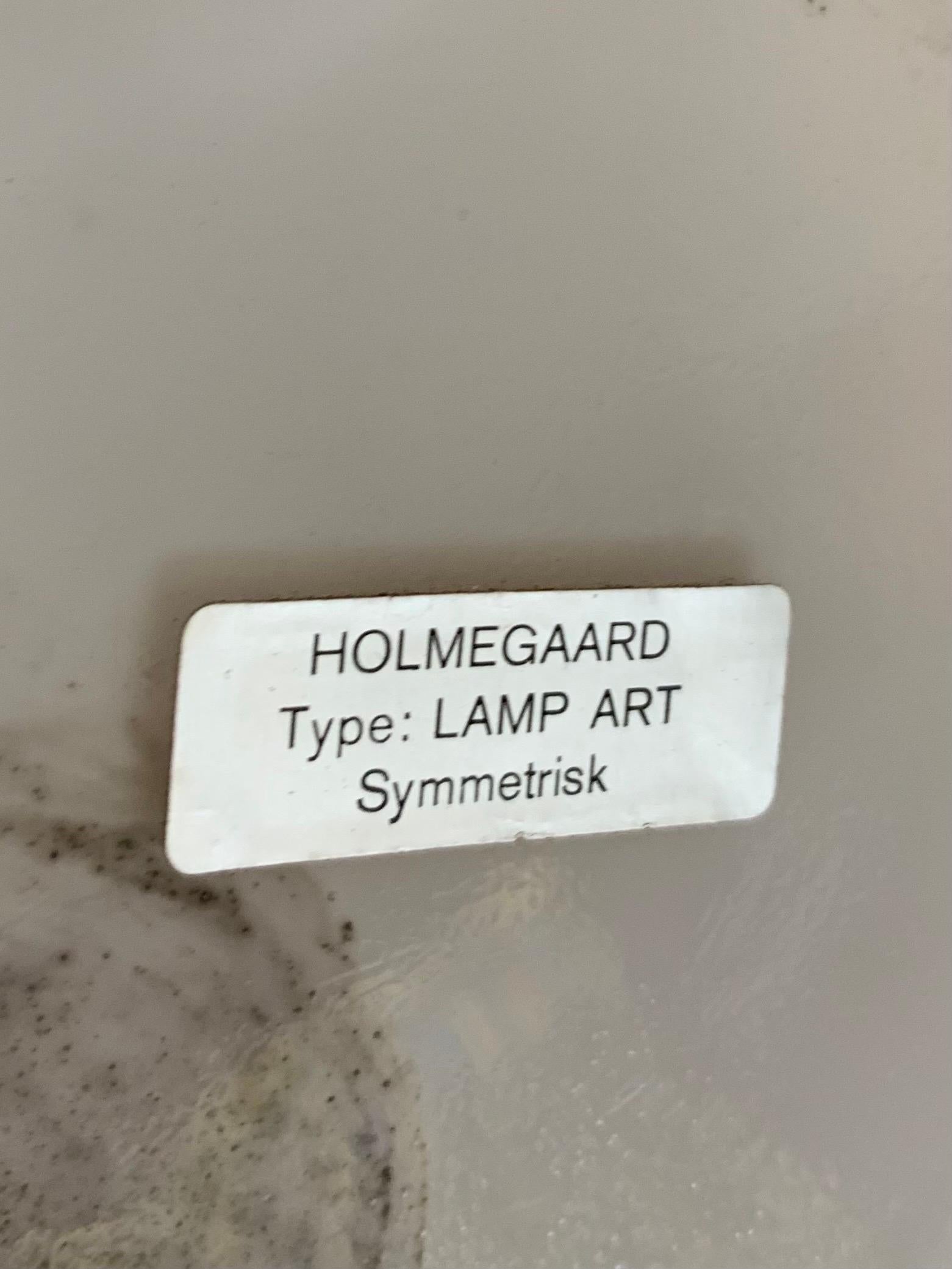 Blown Glass 1980s Holmegaard ‘Symmetrisk’ Art Glass Table Lamp designed by Michael Bang For Sale