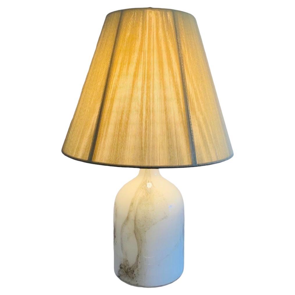 Lampe de table en verre d'art "Symmetrisk" des années 1980 de Holmegaard, designée par Michael Bang en vente
