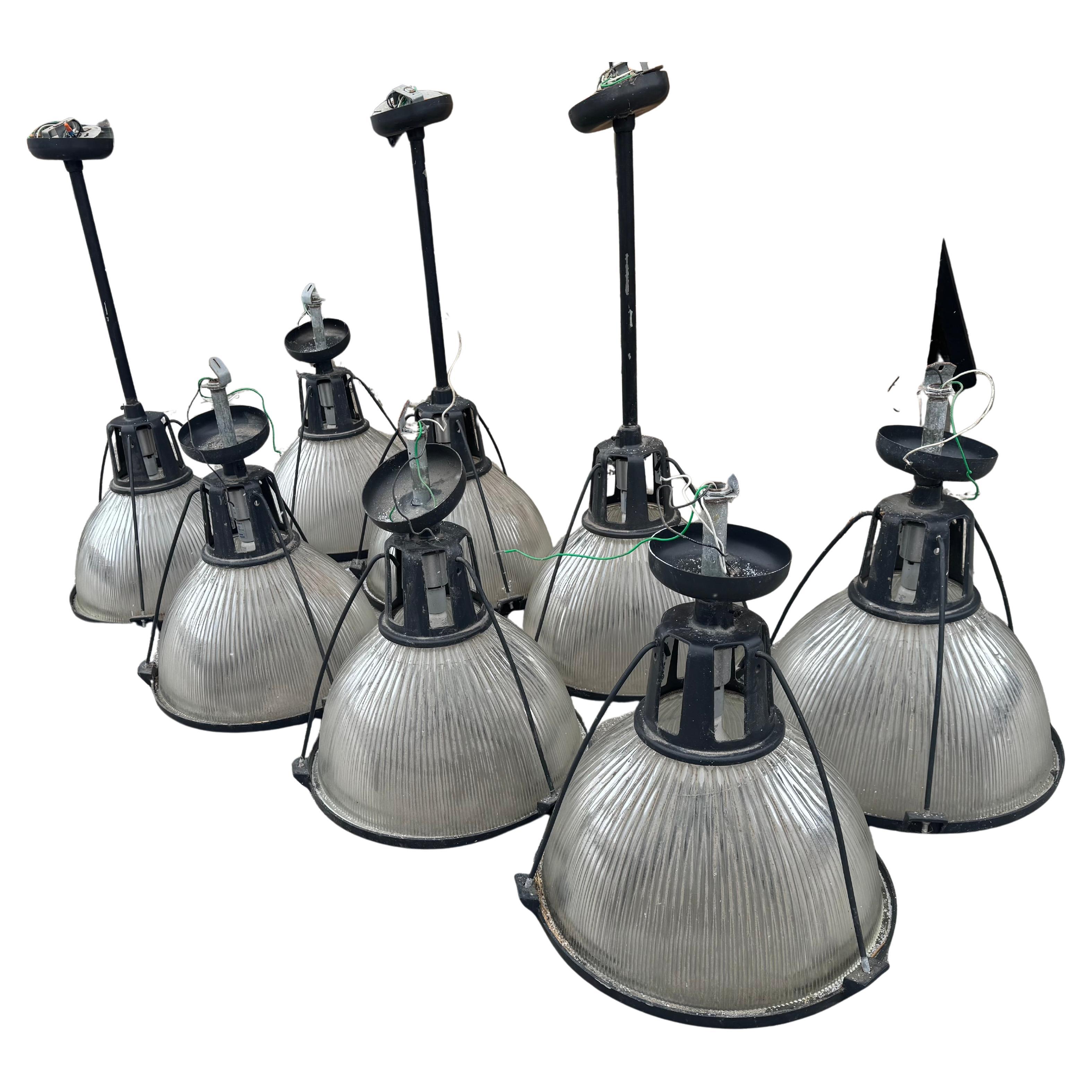 1980s  Holophane Industrial Lights 5 Available,  classic factory lighting