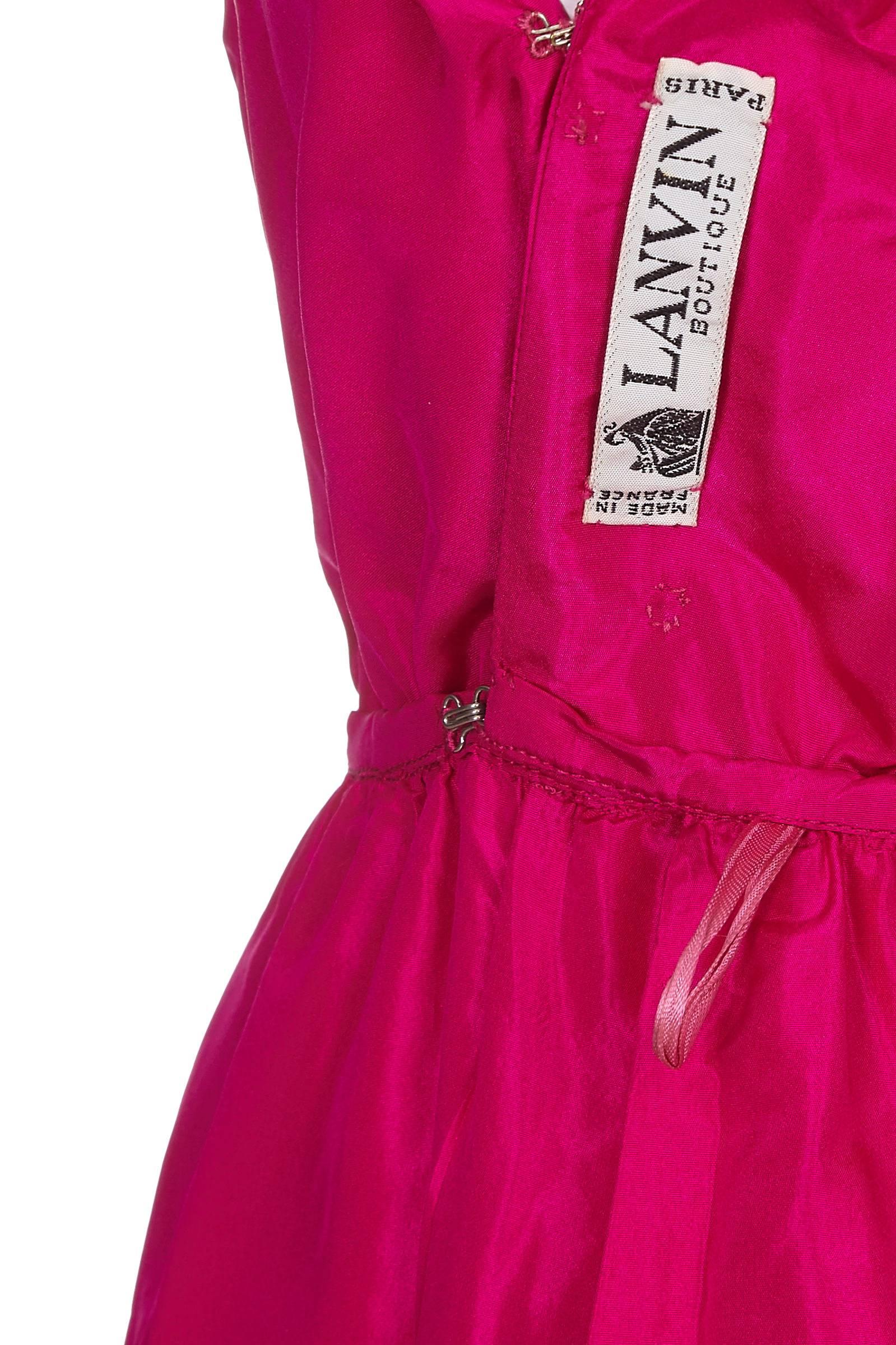 fluorescent pink lanvin