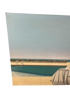 1980's Hyper realistic painting by Pierre Coulon