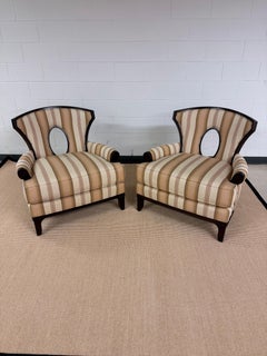 1980’s Iconic Club Chairs by Barbara Barry for Henredon, a Pair