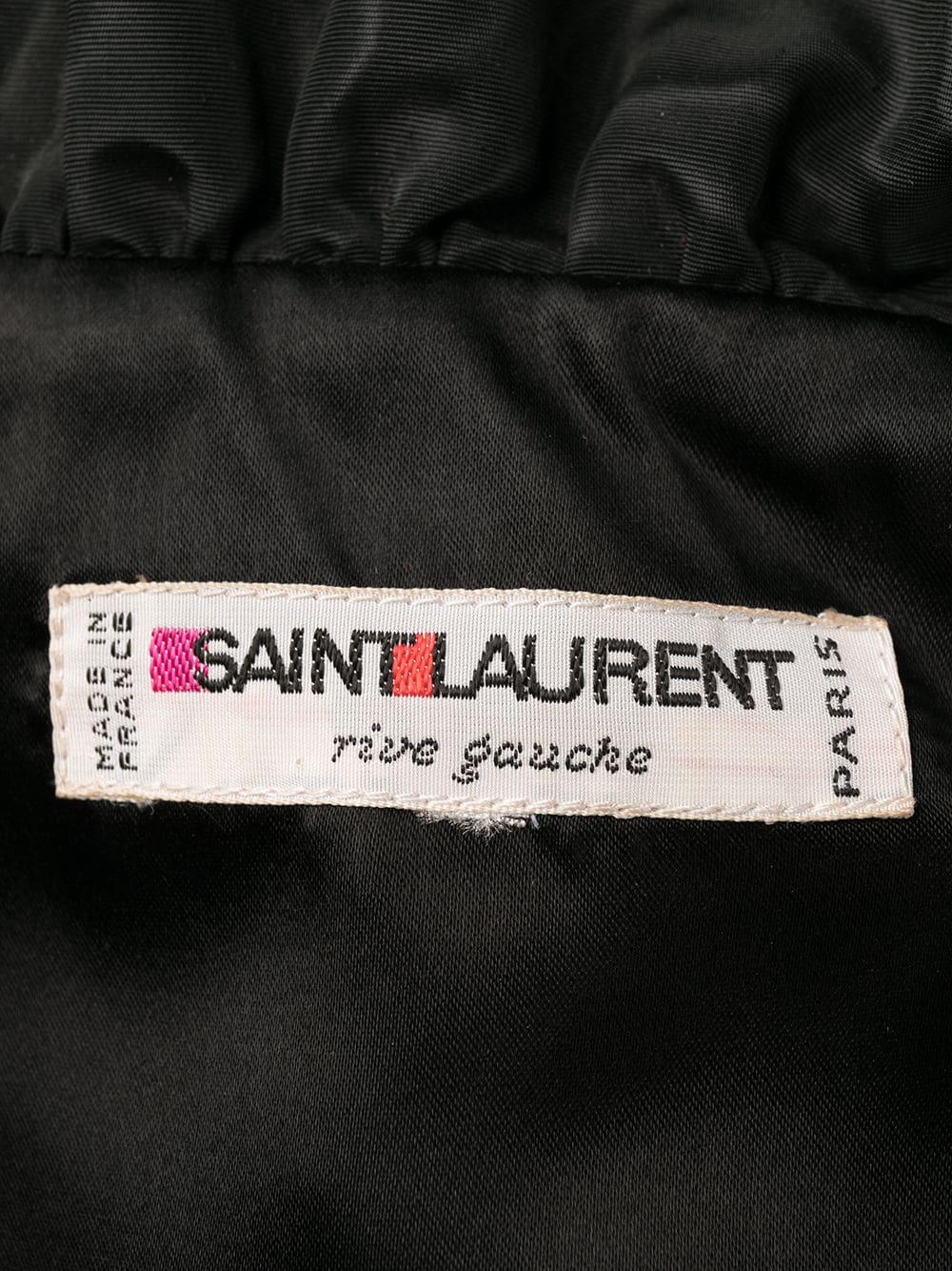 Women's  1980s Iconic Yves Saint Laurent Velvet and Silk Dress 