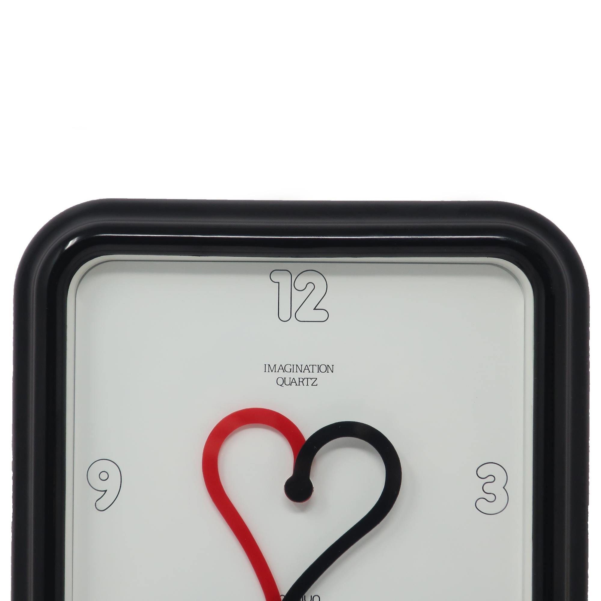 20th Century 1980s Imagination Heart Clock by Ko Mizuyama for Yachiyo For Sale