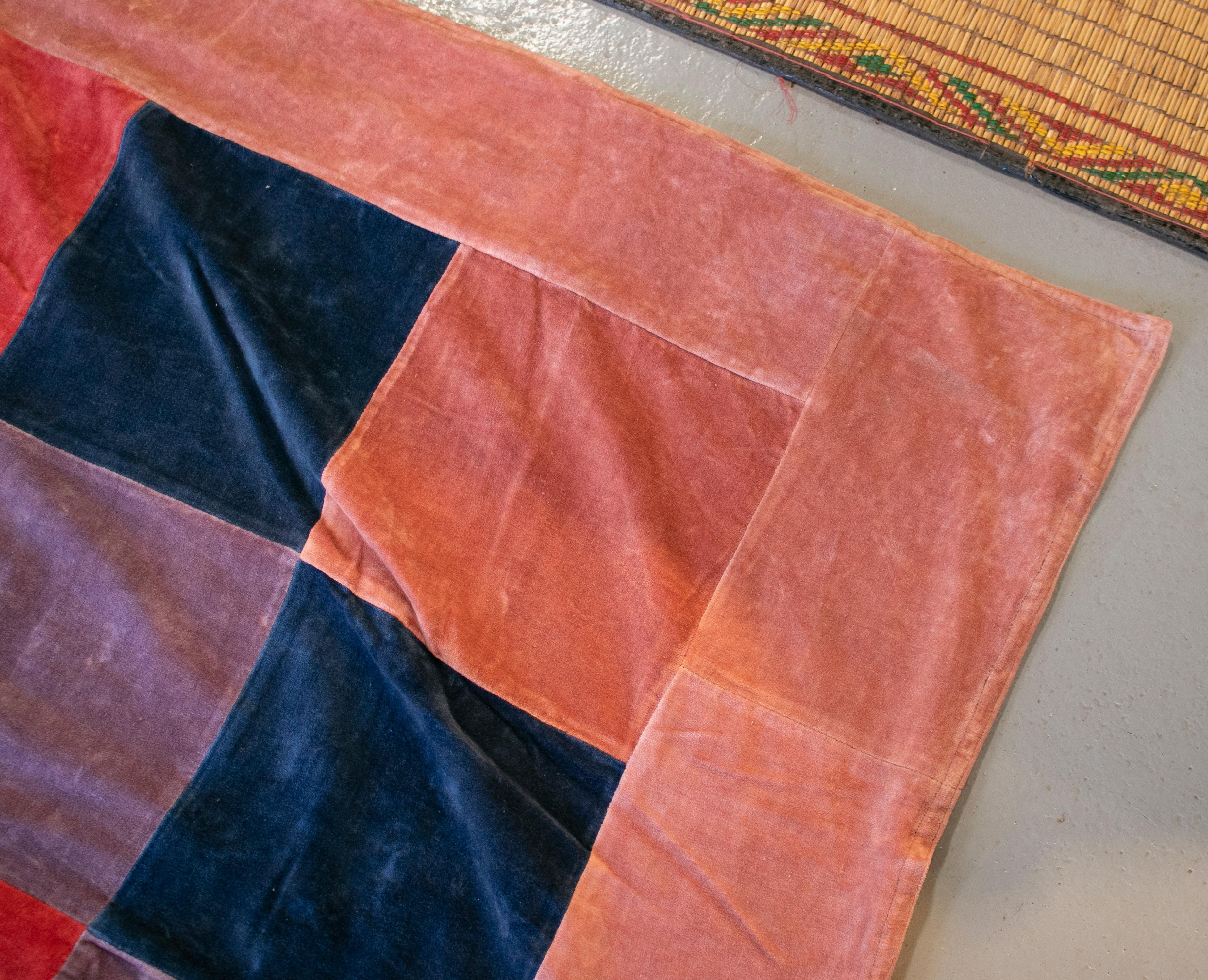 Arazzo patchwork indiano degli anni '80 cucito a mano in vendita 5