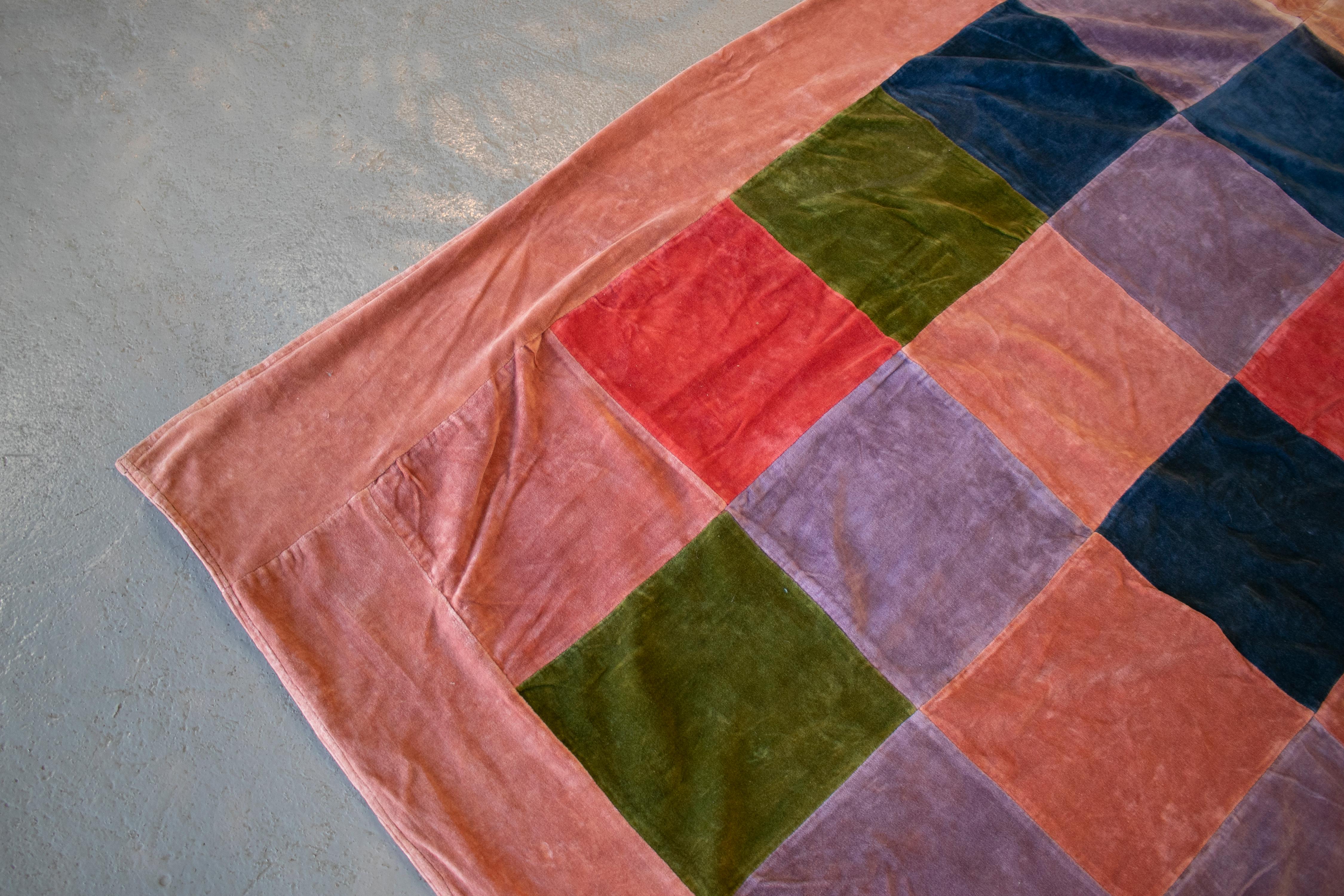1980s Indian Hand Sewn Patchwork Tapestry For Sale 6