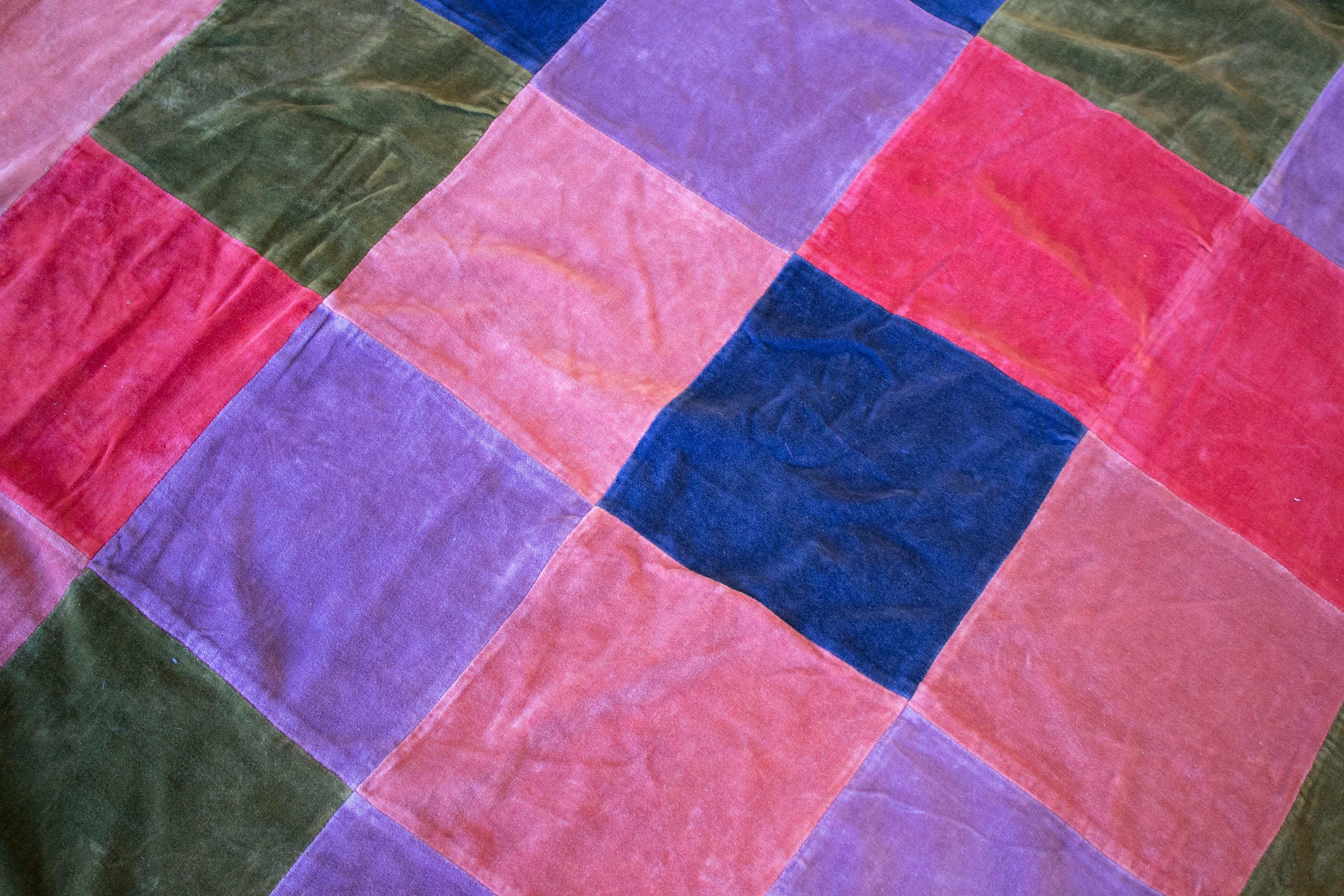 1980s Indian Hand Sewn Patchwork Tapestry For Sale 7
