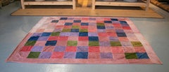 1980s Indian Hand Sewn Patchwork Tapestry