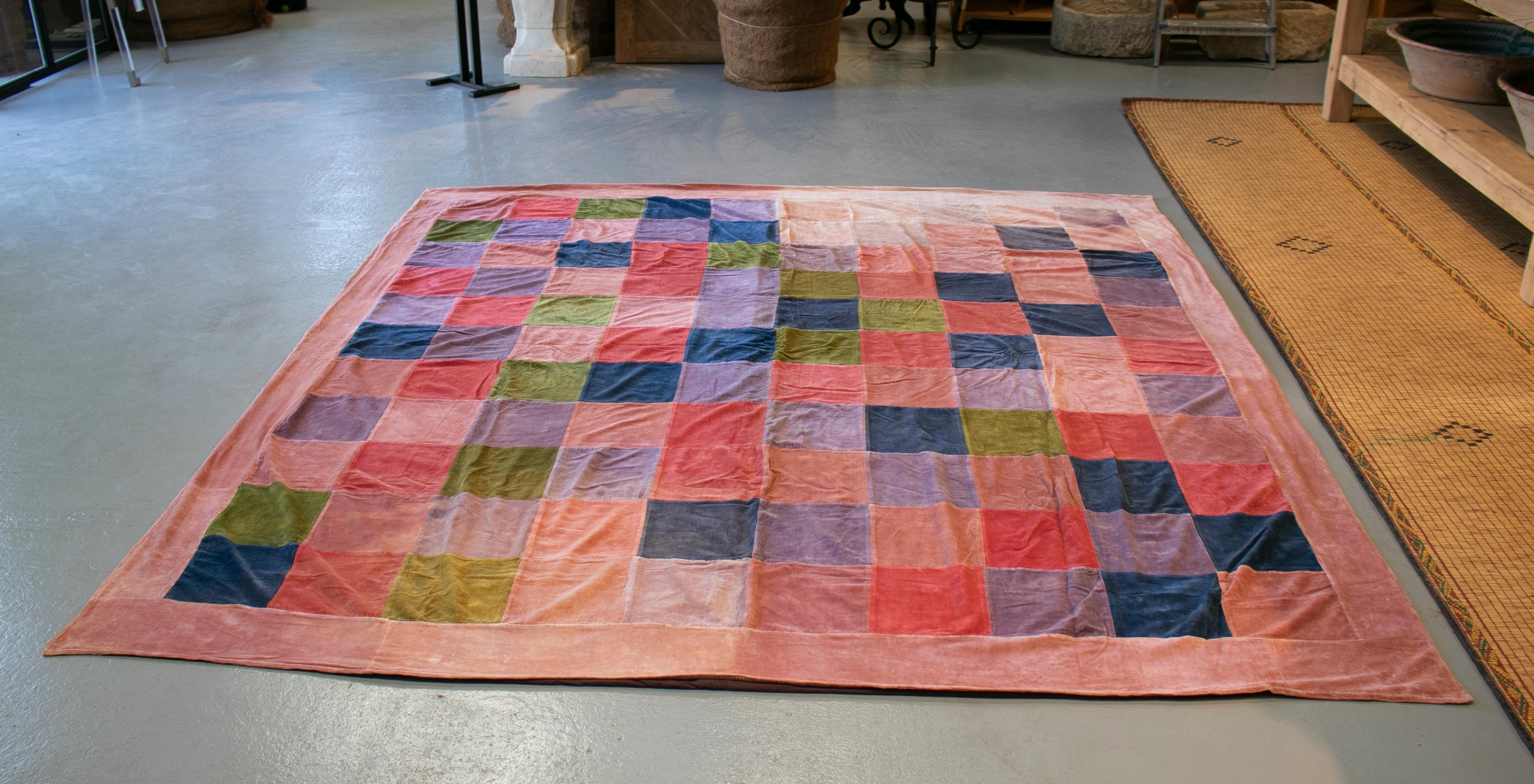 XX secolo Arazzo patchwork indiano degli anni '80 cucito a mano in vendita
