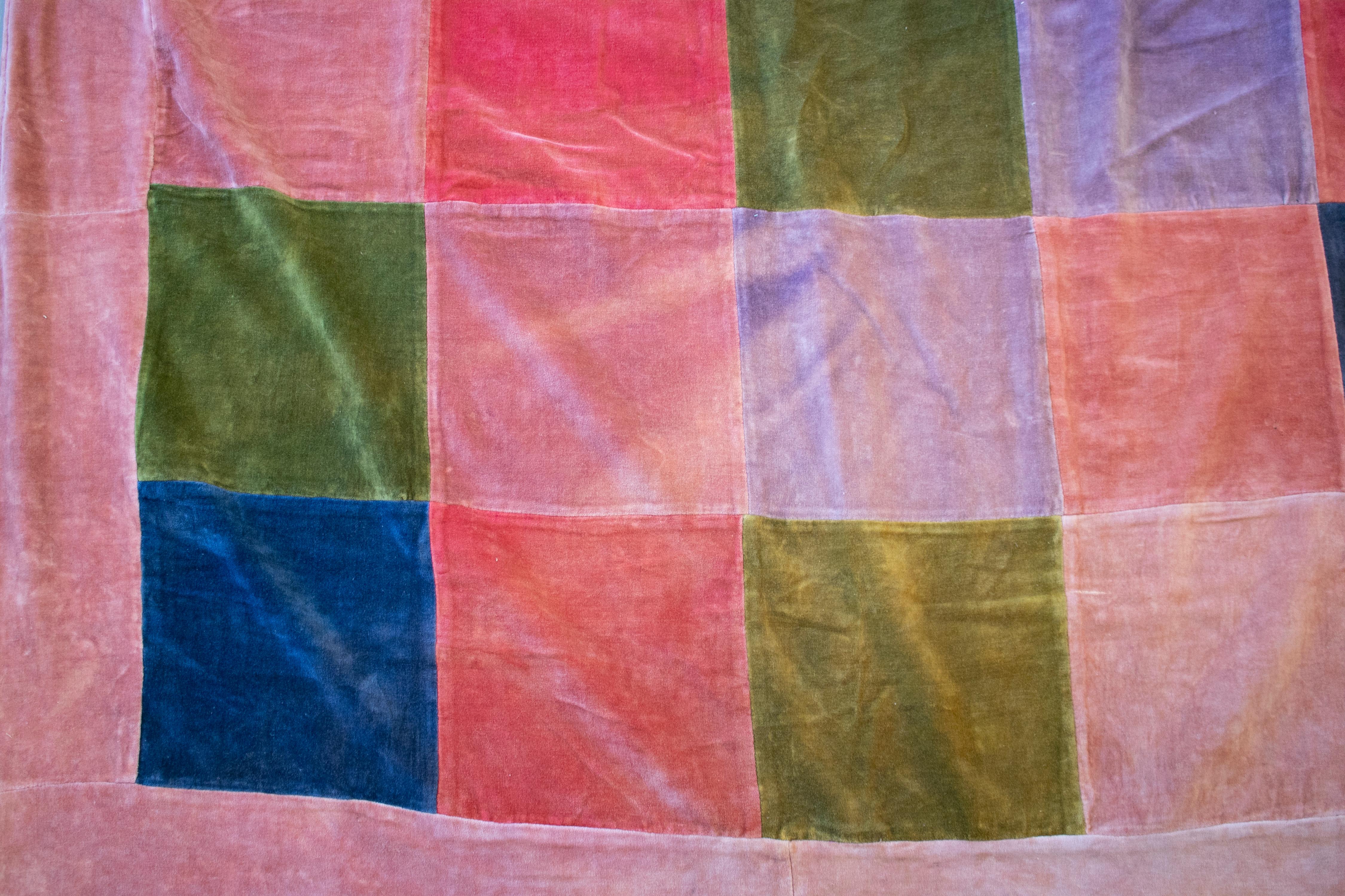 1980s Indian Hand Sewn Patchwork Tapestry For Sale 2