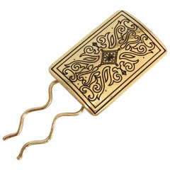 Isabel Canovas 1980s Baroque Motif Hair Pin