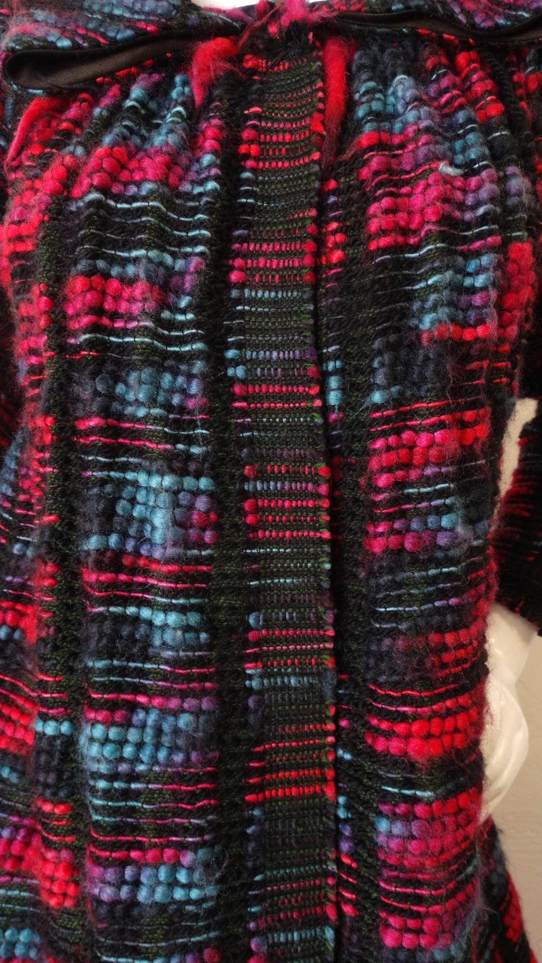 1980s Isabel Toledo Handwoven Silk Coat  6