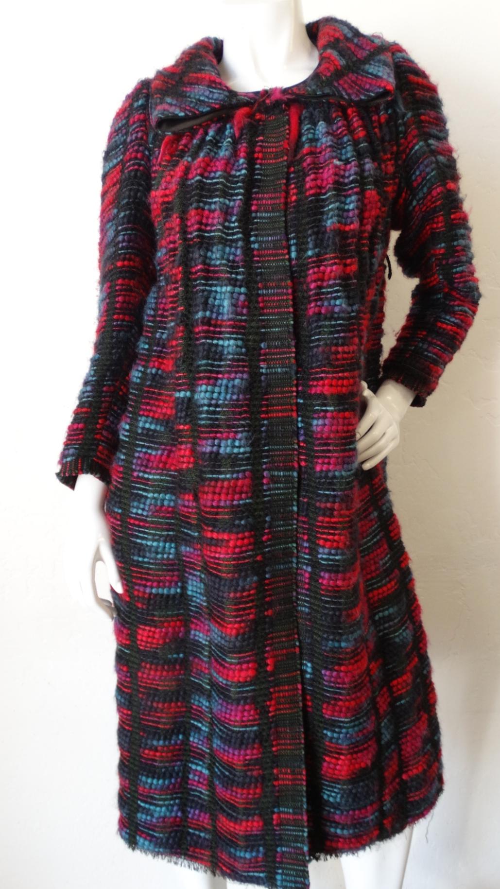 1980s Isabel Toledo Handwoven Silk Coat  7