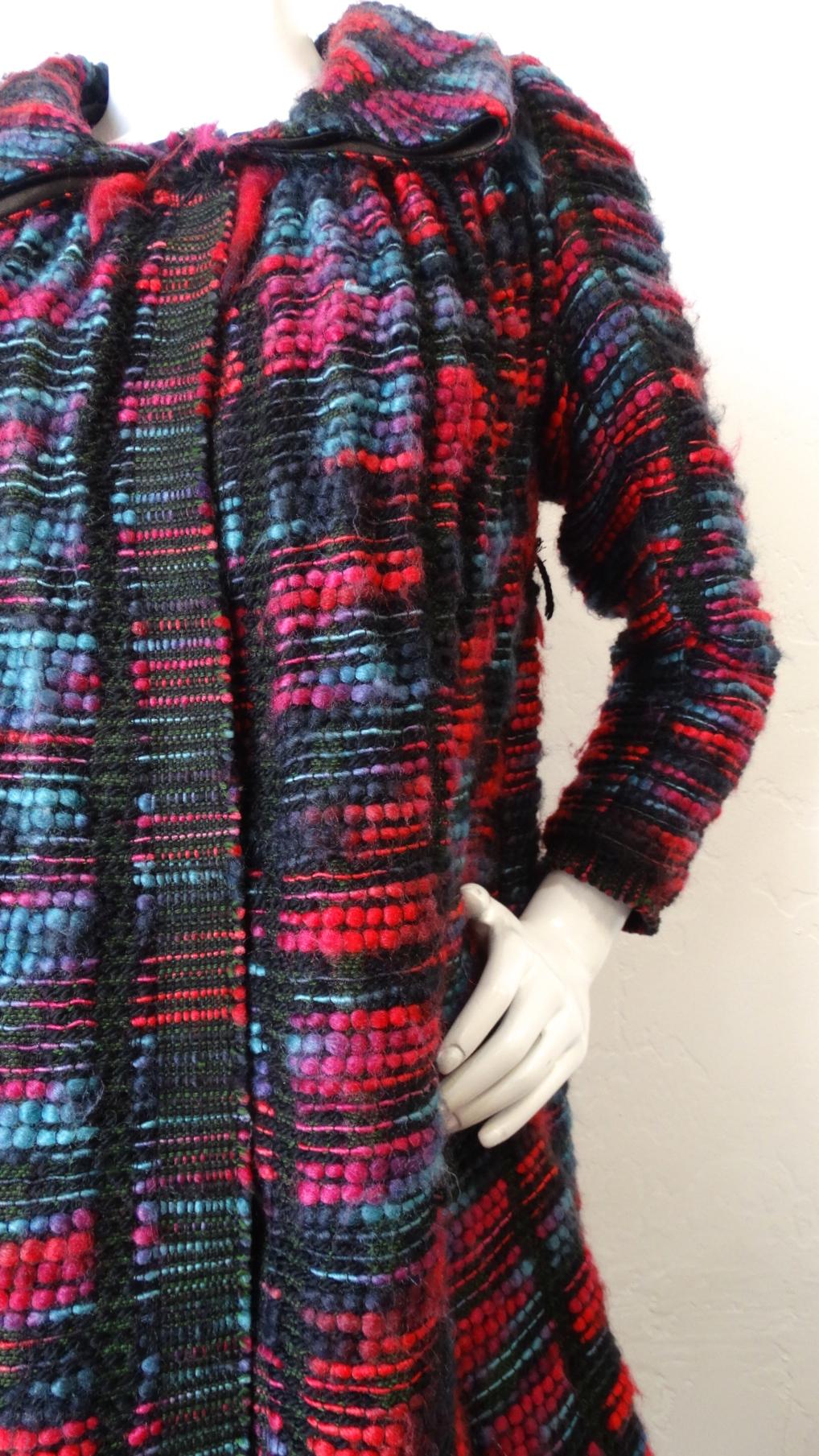 1980s Isabel Toledo Handwoven Silk Coat  In Good Condition In Scottsdale, AZ