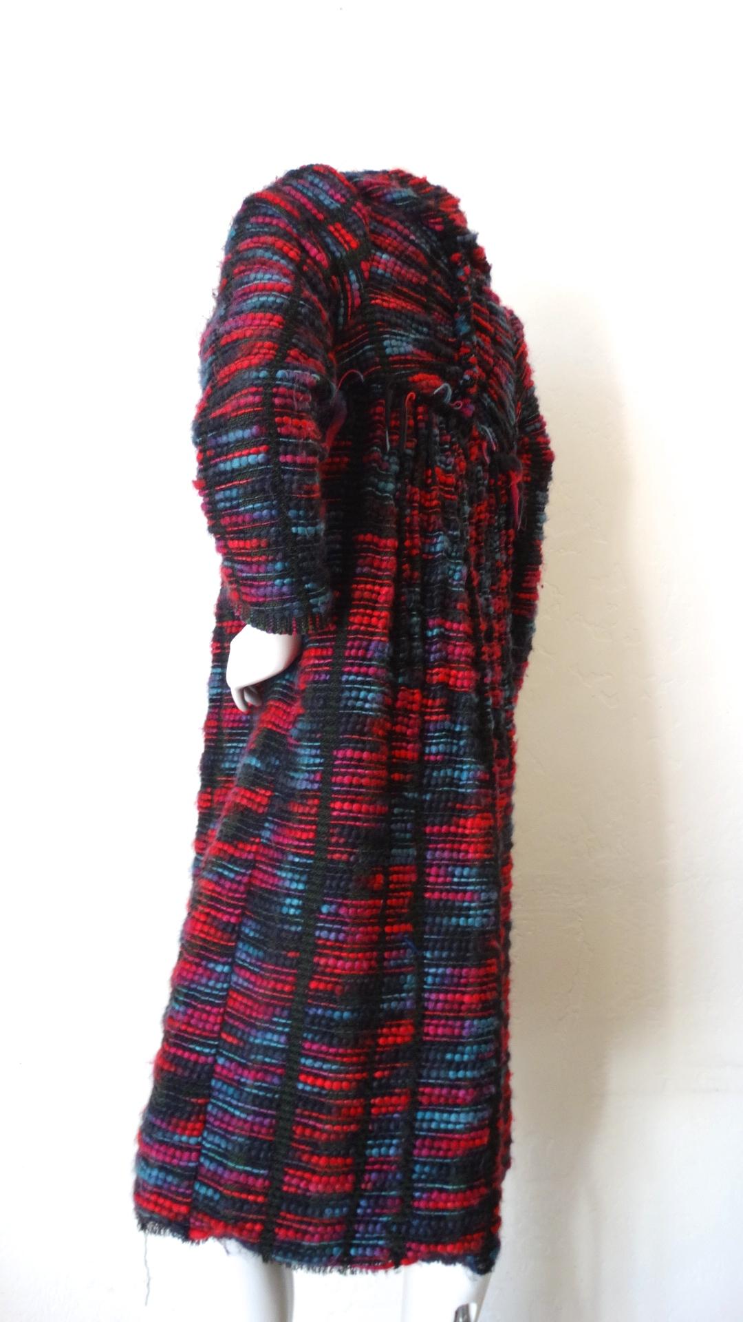Women's 1980s Isabel Toledo Handwoven Silk Coat 