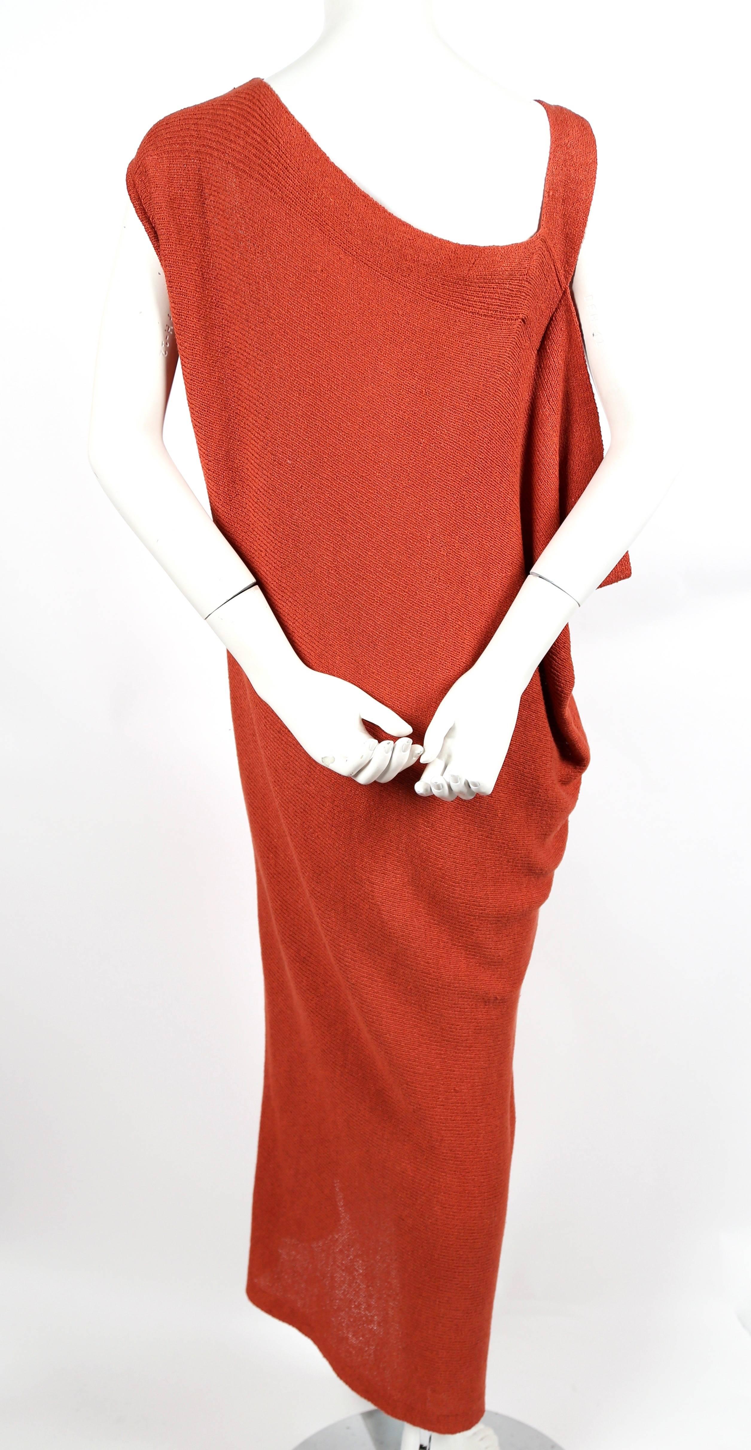 Issey Miyake asymmetrical knit dress, 1980s  1