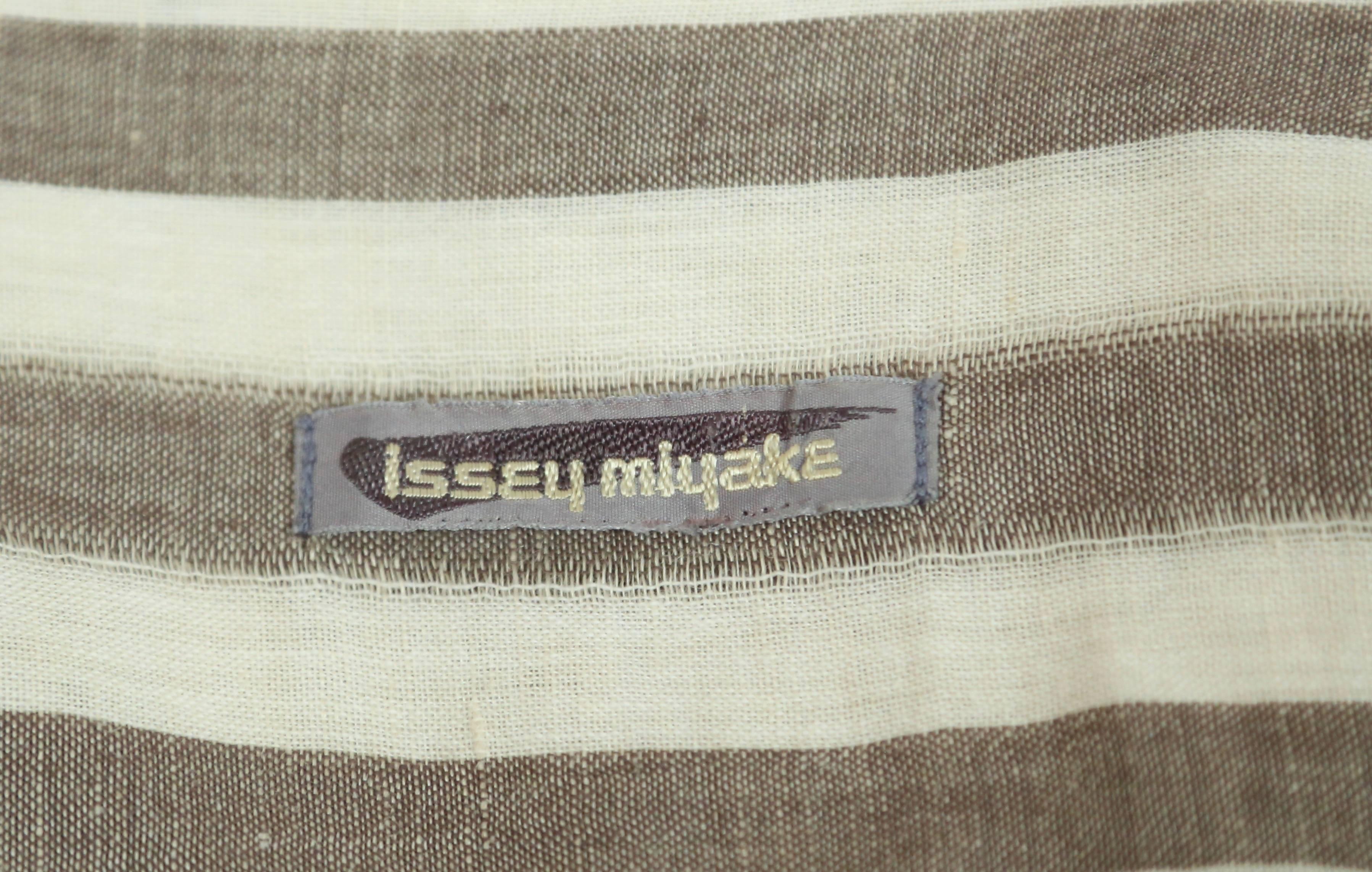 1980's ISSEY MIYAKE lightweight striped cotton jacket 1